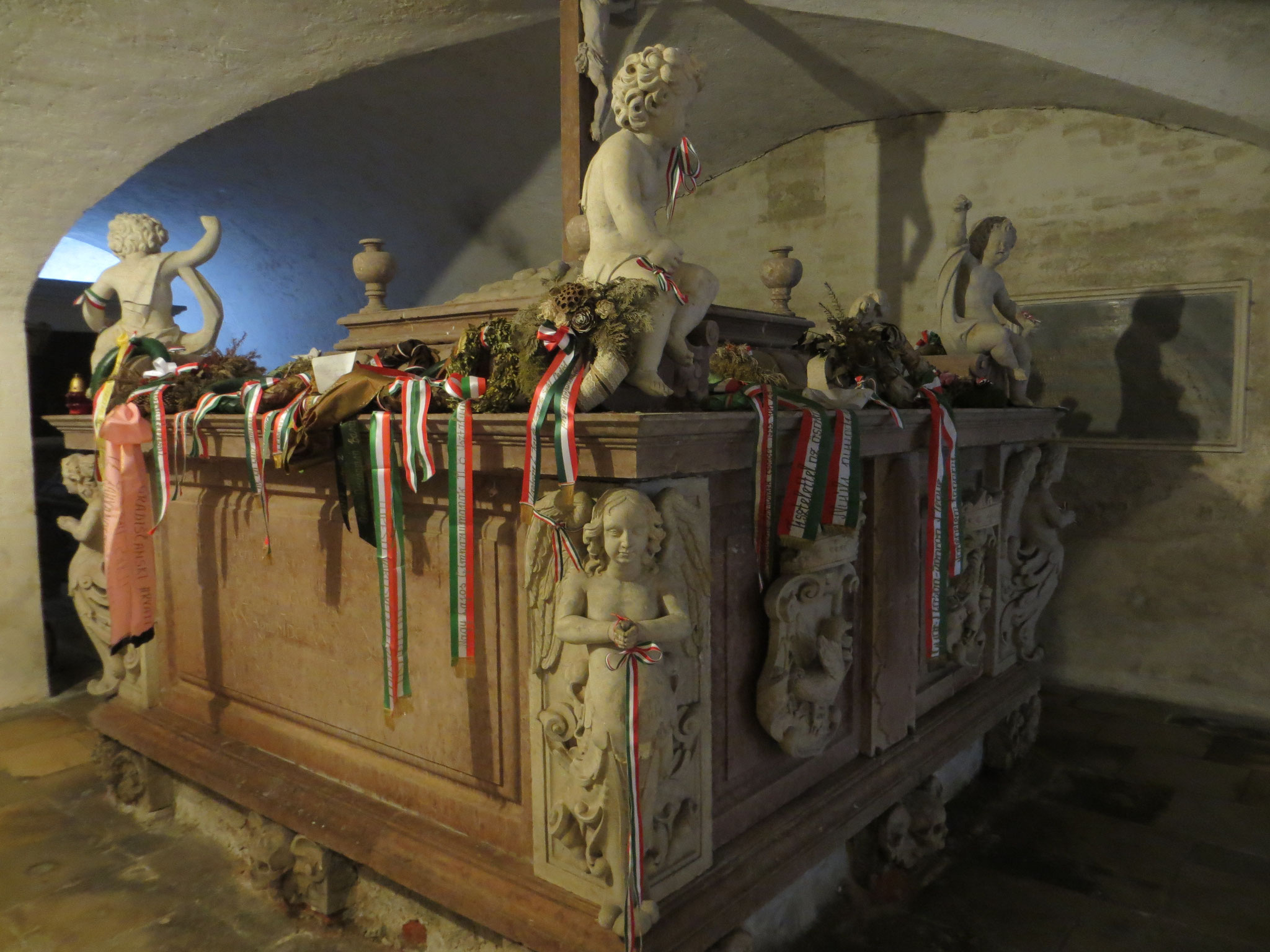 In der Krypta der Pfarrkirche Lockenhaus