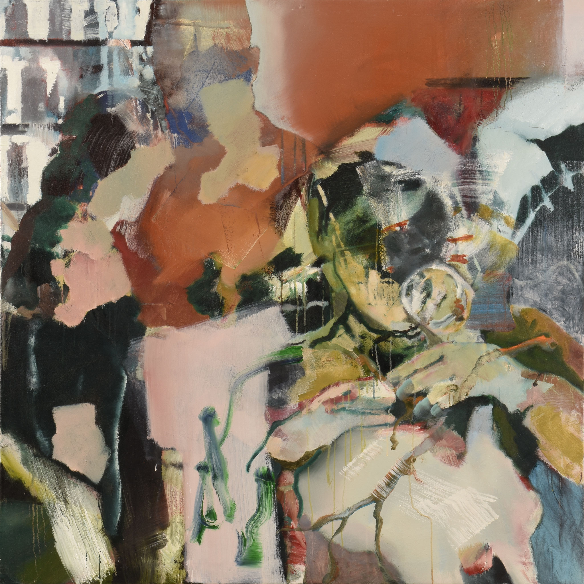 44  |  Ohne Titel   |  2016  |  Öl auf Leinwand  |  120 x 120 cm 