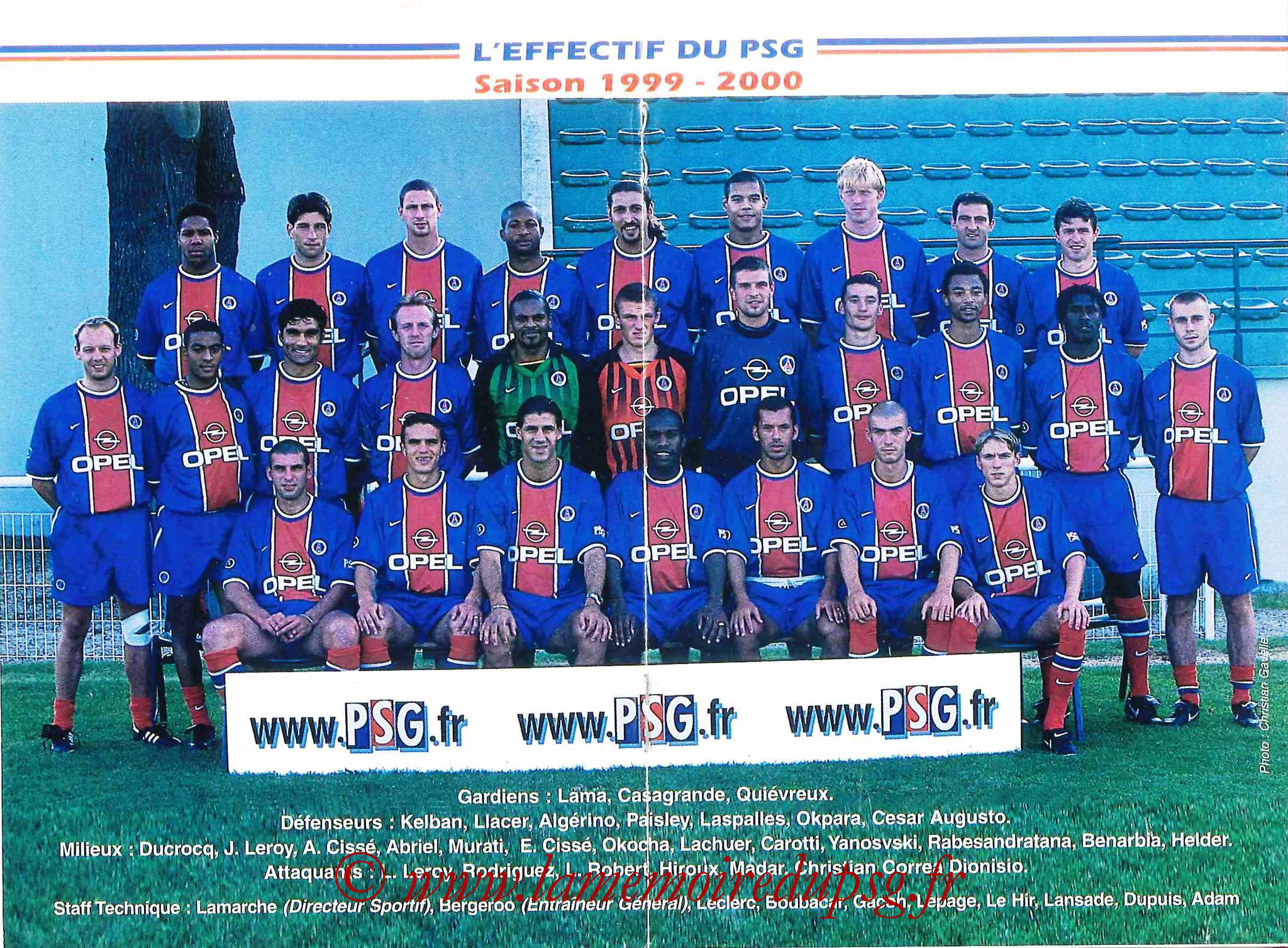 1999-00 - Guide de la Saison PSG - Pages 8 et 9