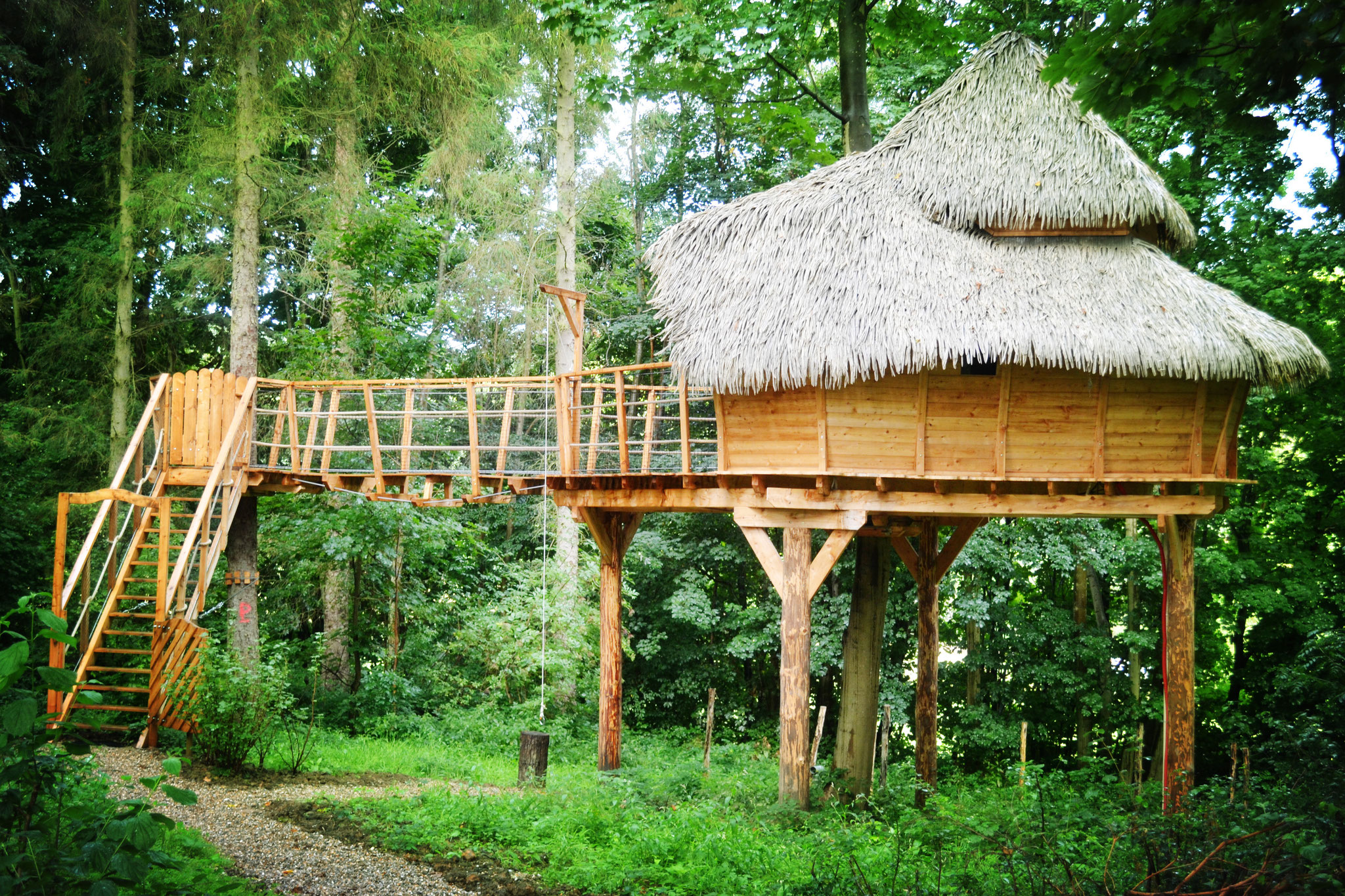 Nuit Insolite Avec Spa Baie De Somme Cabane Les 2 Anges : 2/4 personnes - Location insolites : bulle cabanes  dans les arbres avec spa sauna en Baie de Somme Picardie