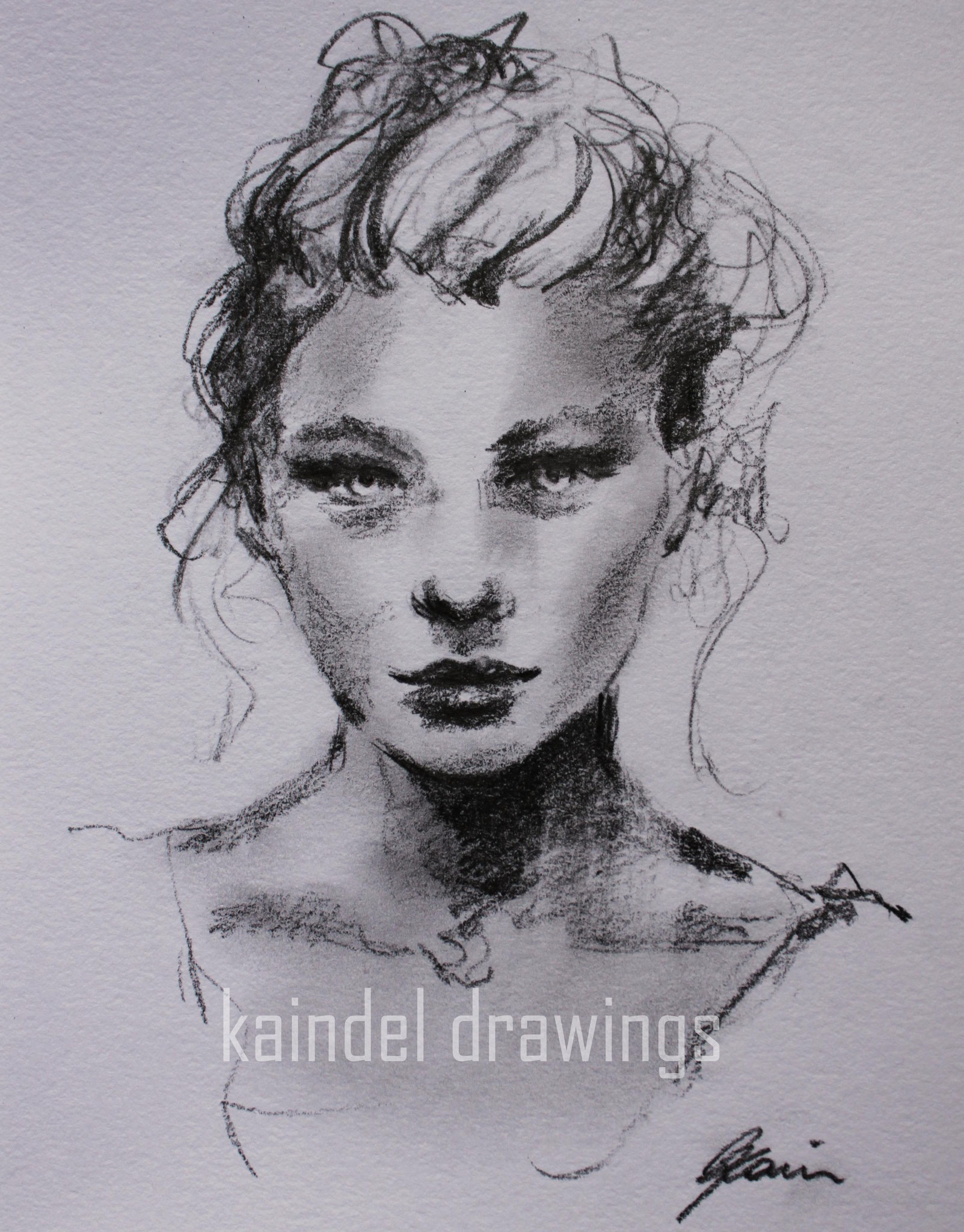Portrait 2018, small size, monolith on paper