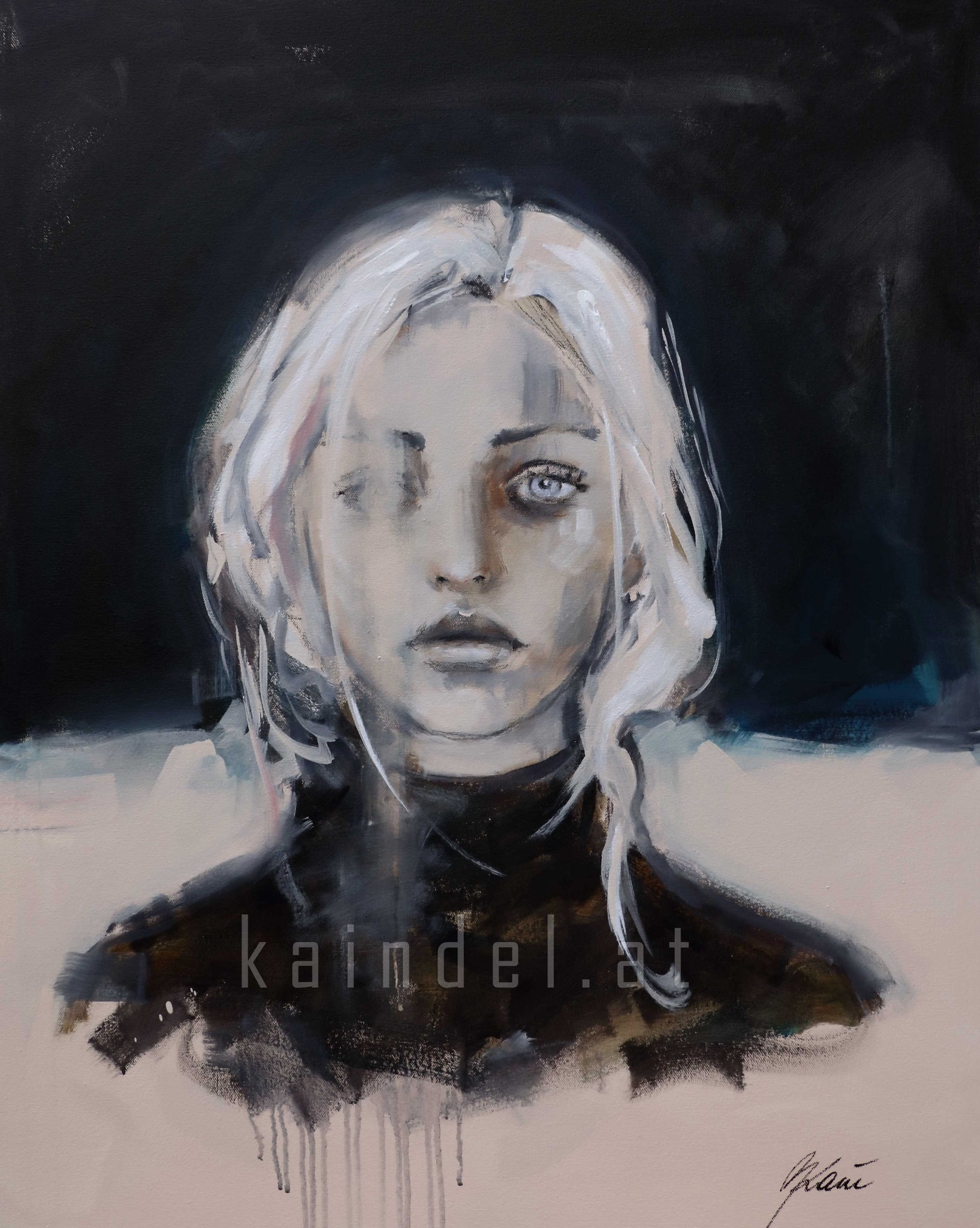 TITANIUM, 100 x 80 cm, Acrylic and pencils on canvas