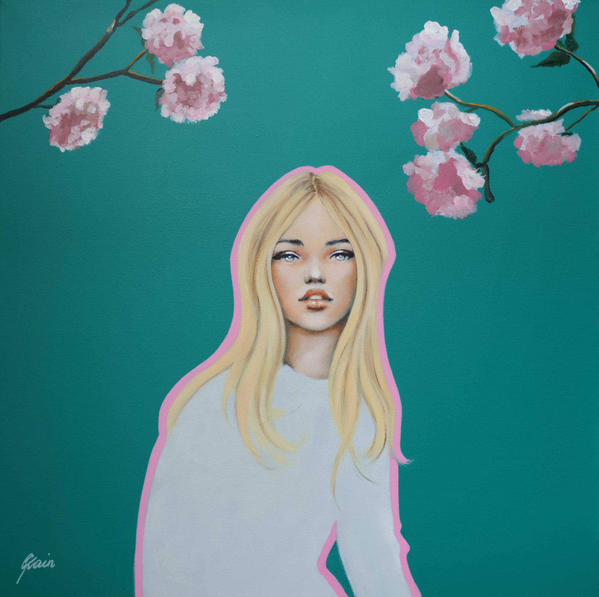 ROSIE, 70 x 70 cm, Acrylic on canvas