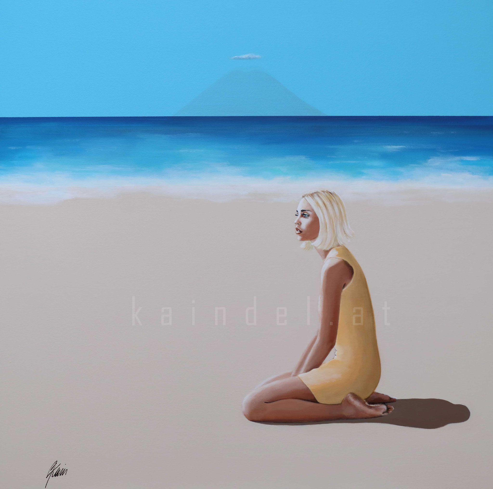 STROMBOLI, 110 x 110 cm, Acrylic on canvas 