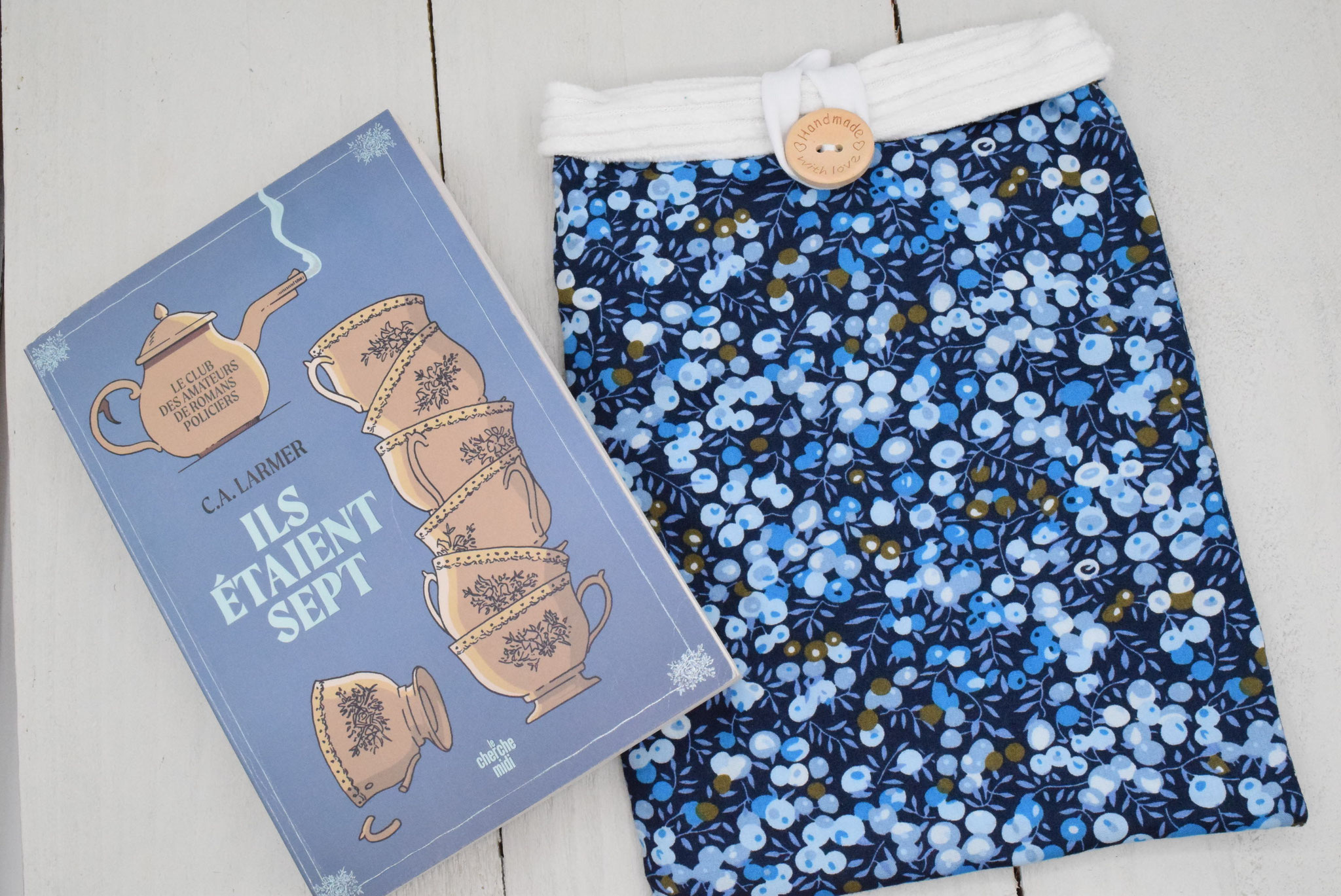 Housse de protection pour livre de poche – Liberty Wiltshire Bleu