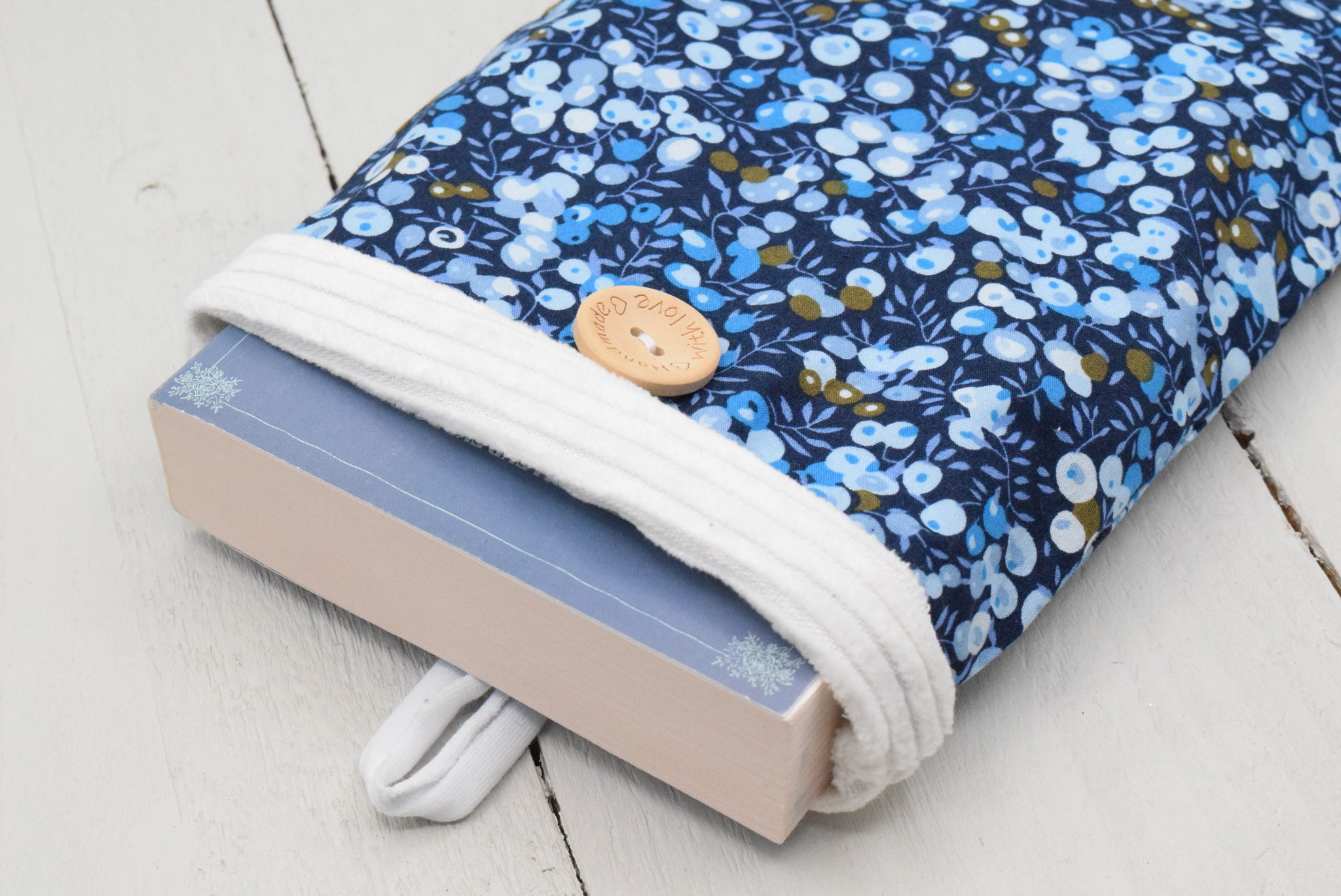 Housse de protection pour livre de poche – Liberty Wiltshire Bleu