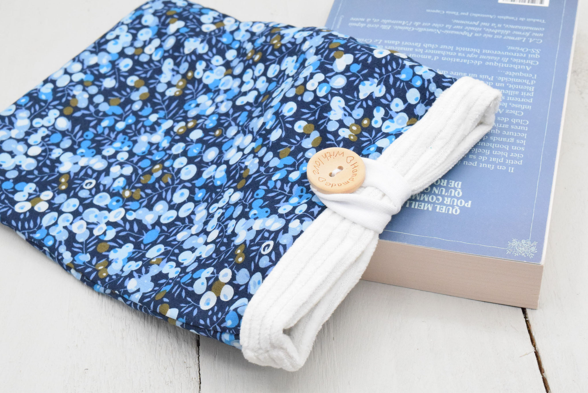 Housse de protection pour livre de poche – Liberty Wiltshire Bleu