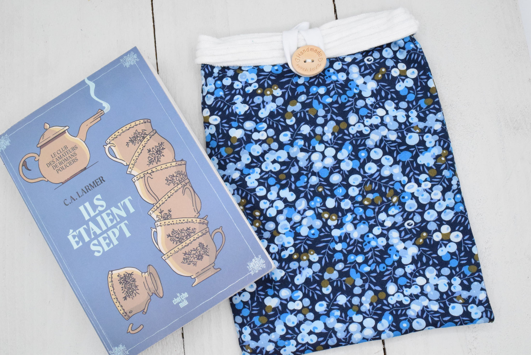 Housse de protection pour livre de poche – Liberty Wiltshire Bleu