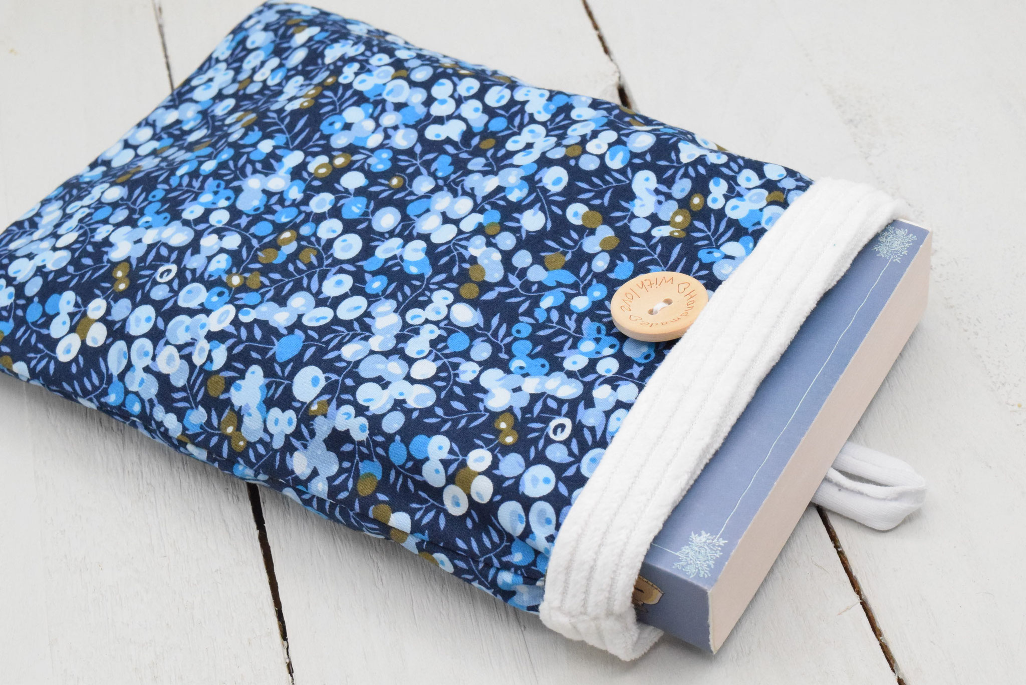 Housse de protection pour livre de poche – Liberty Wiltshire Bleu