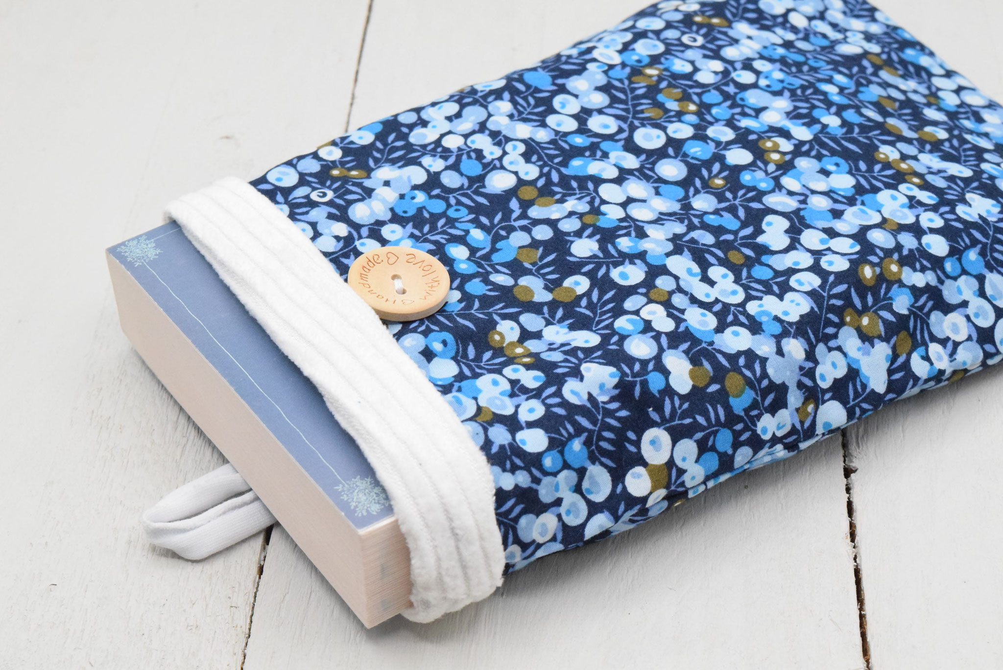 Housse de protection pour livre de poche – Liberty Wiltshire Bleu