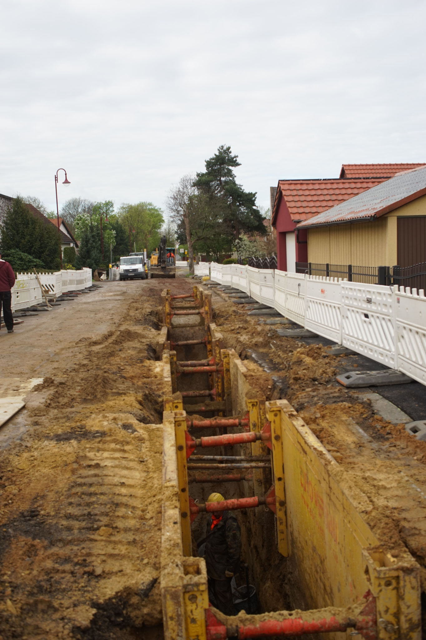 Flüssigboden Baustelle