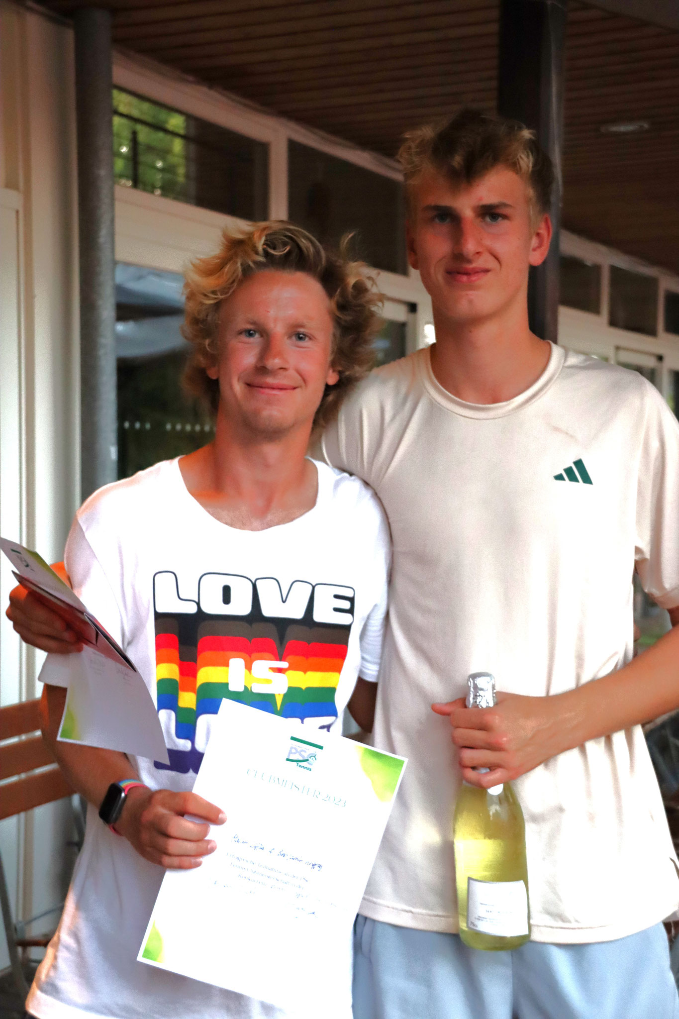 Sieger Doppel Herren bis 100: Marlon Löffler und Benjamin Knipping