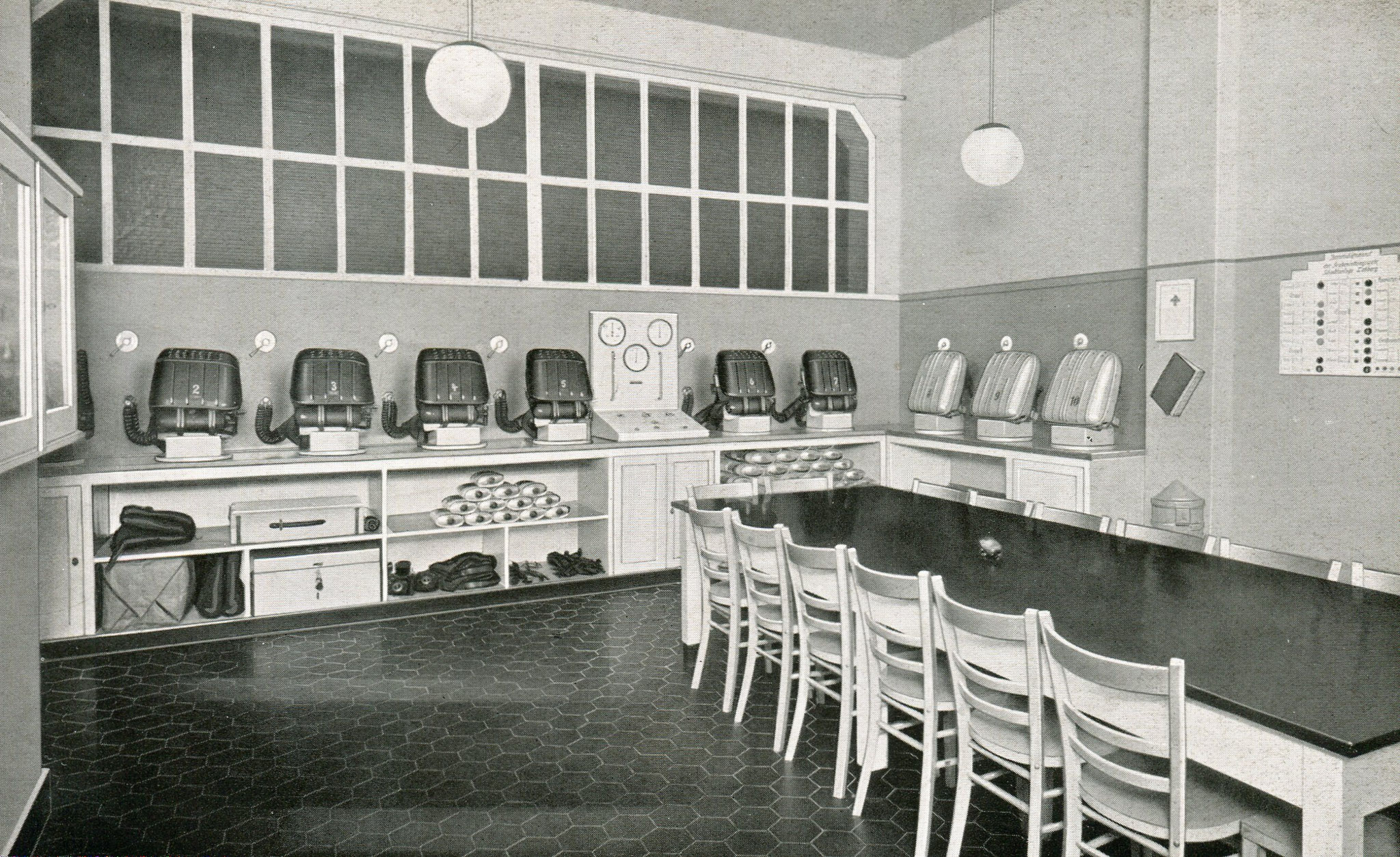 Gasschutzgeräteraum Zeche Lohberg in Dinslaken  1937