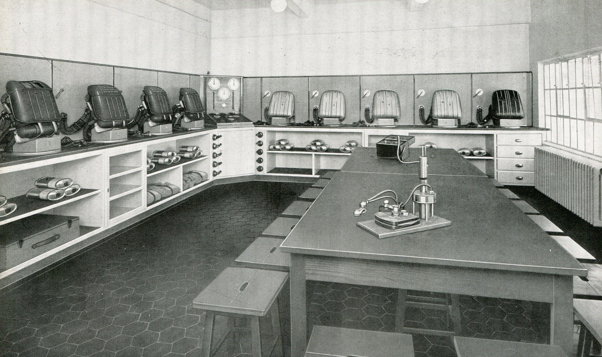 Gasschutzgeräteraum Zeche Sophia-Jacoba in Hückelhoven  1937