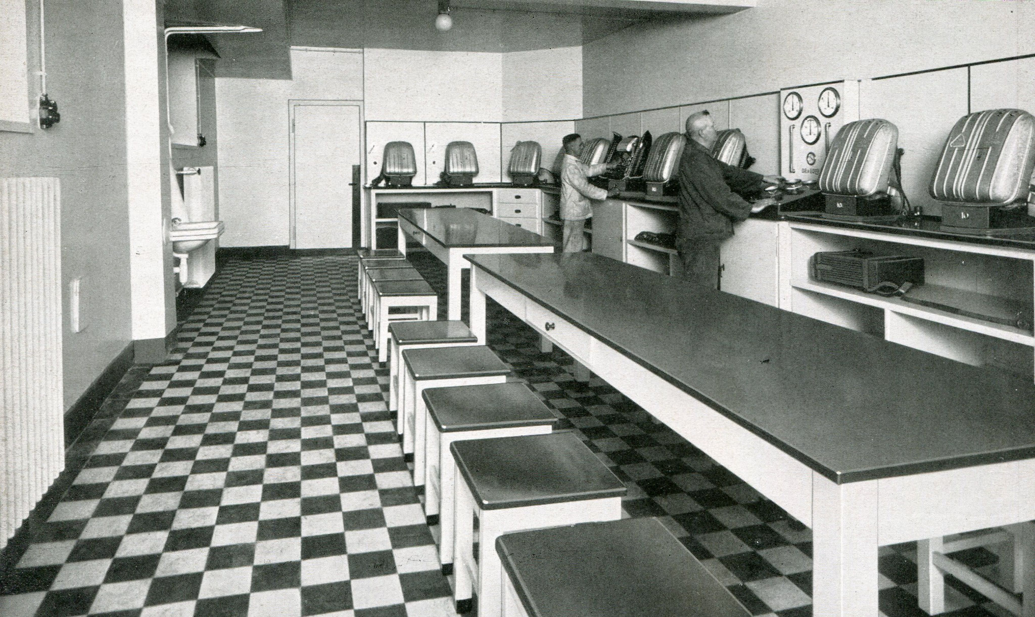 Gasschutzgeräteraum Rettungsstelle Zeche Gustav I/II in Dortmund  1940