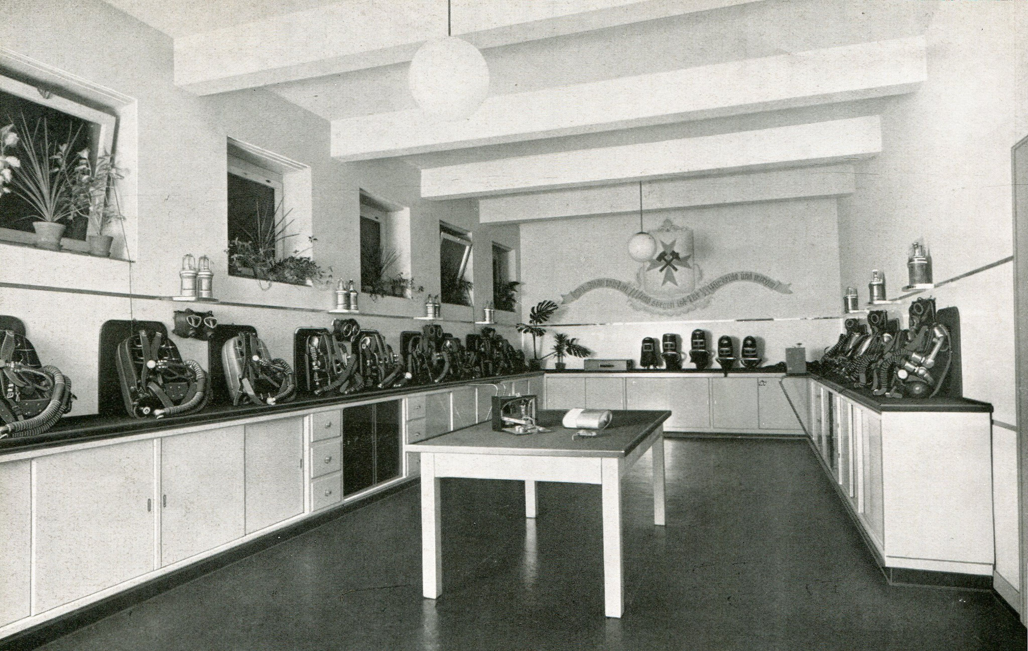 Gasschutzgeräteraum Bergschule Bochum  1936