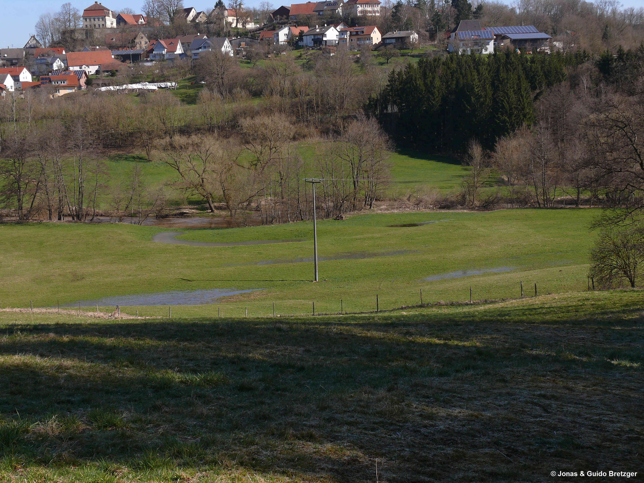 Schutzgebiet nach Frühjahrshochwasser