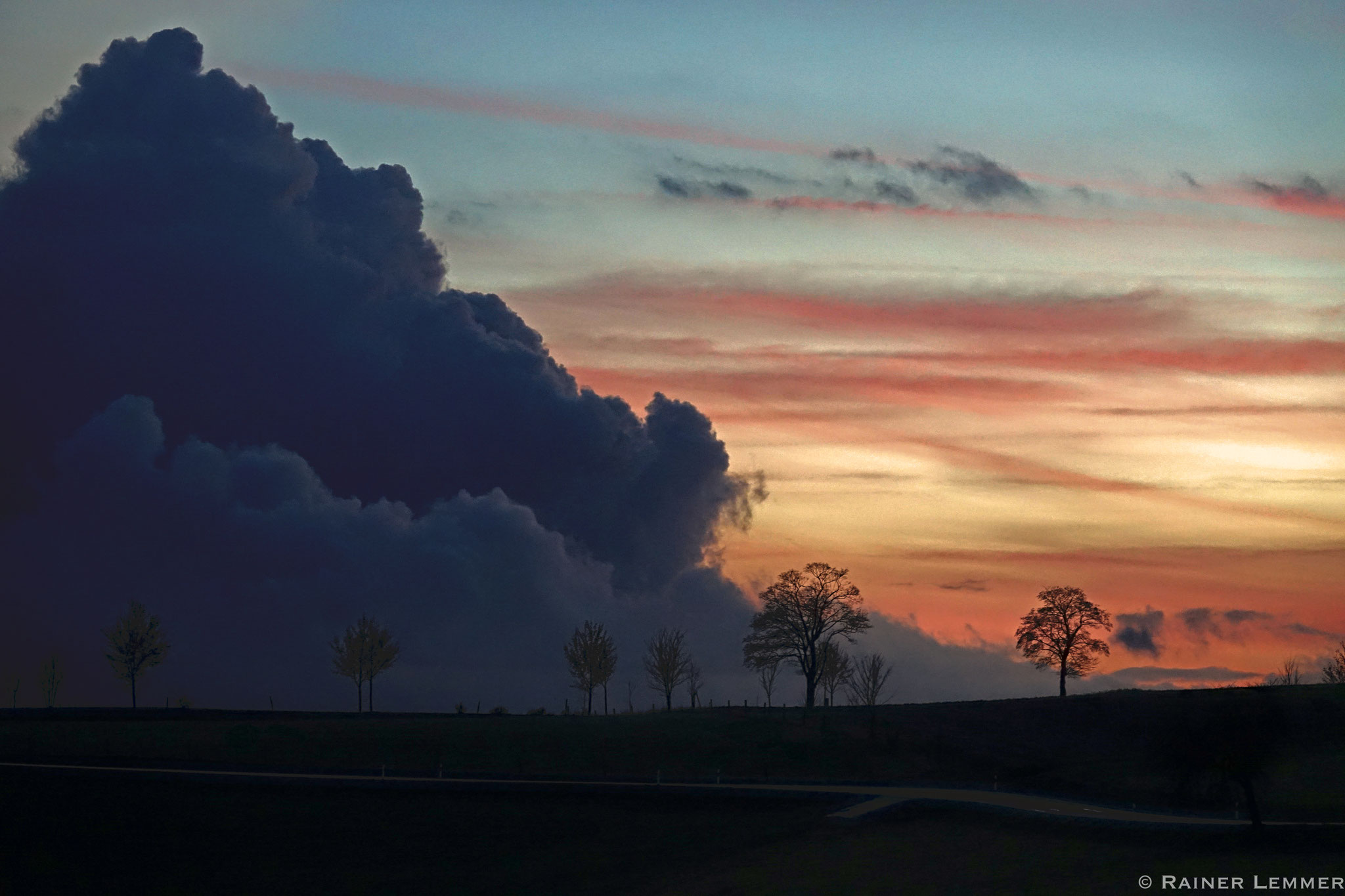 Wolkenformation über die Giesenhausener Höhe