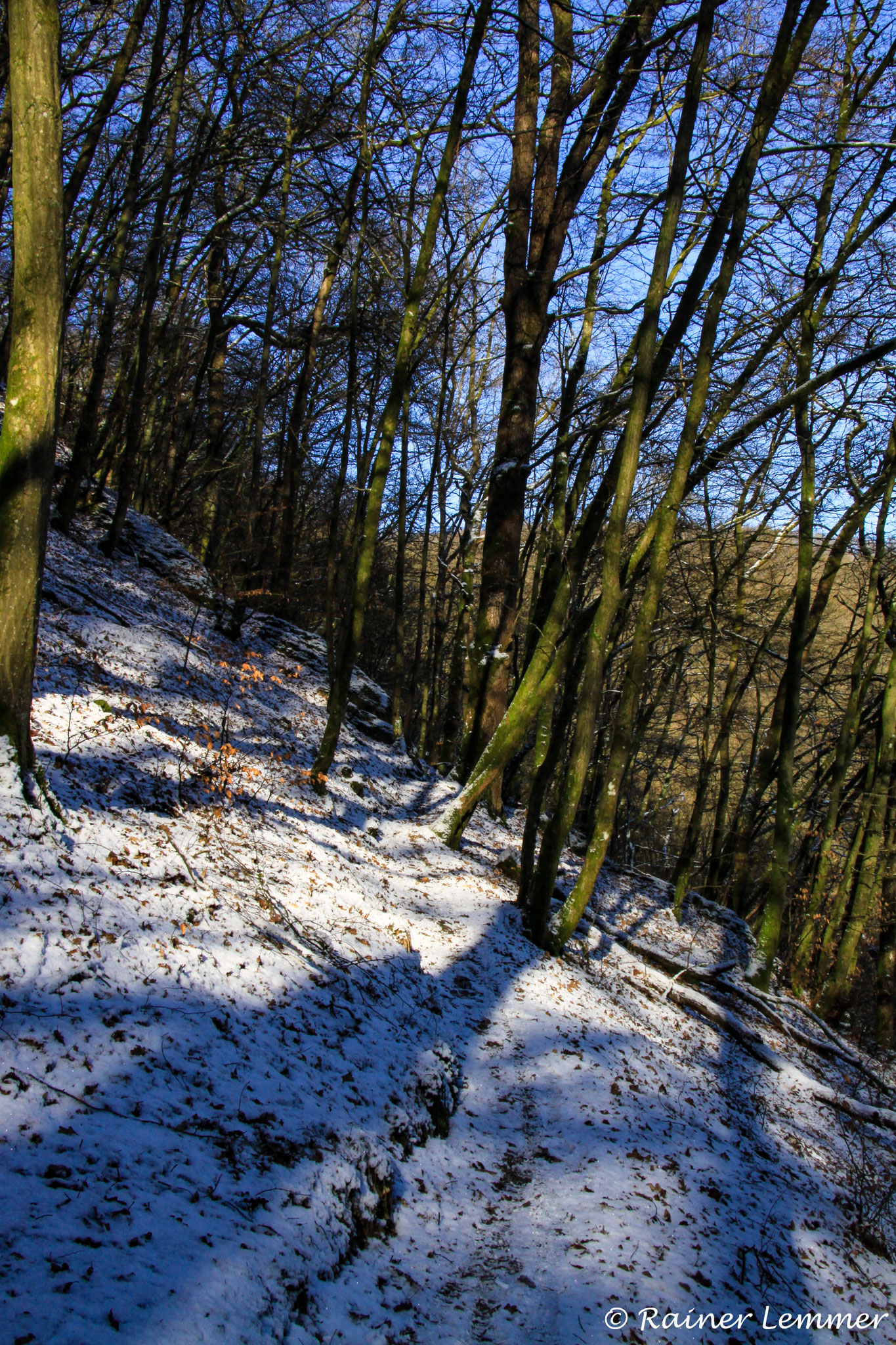 Naturpfad Weltende im Schnee