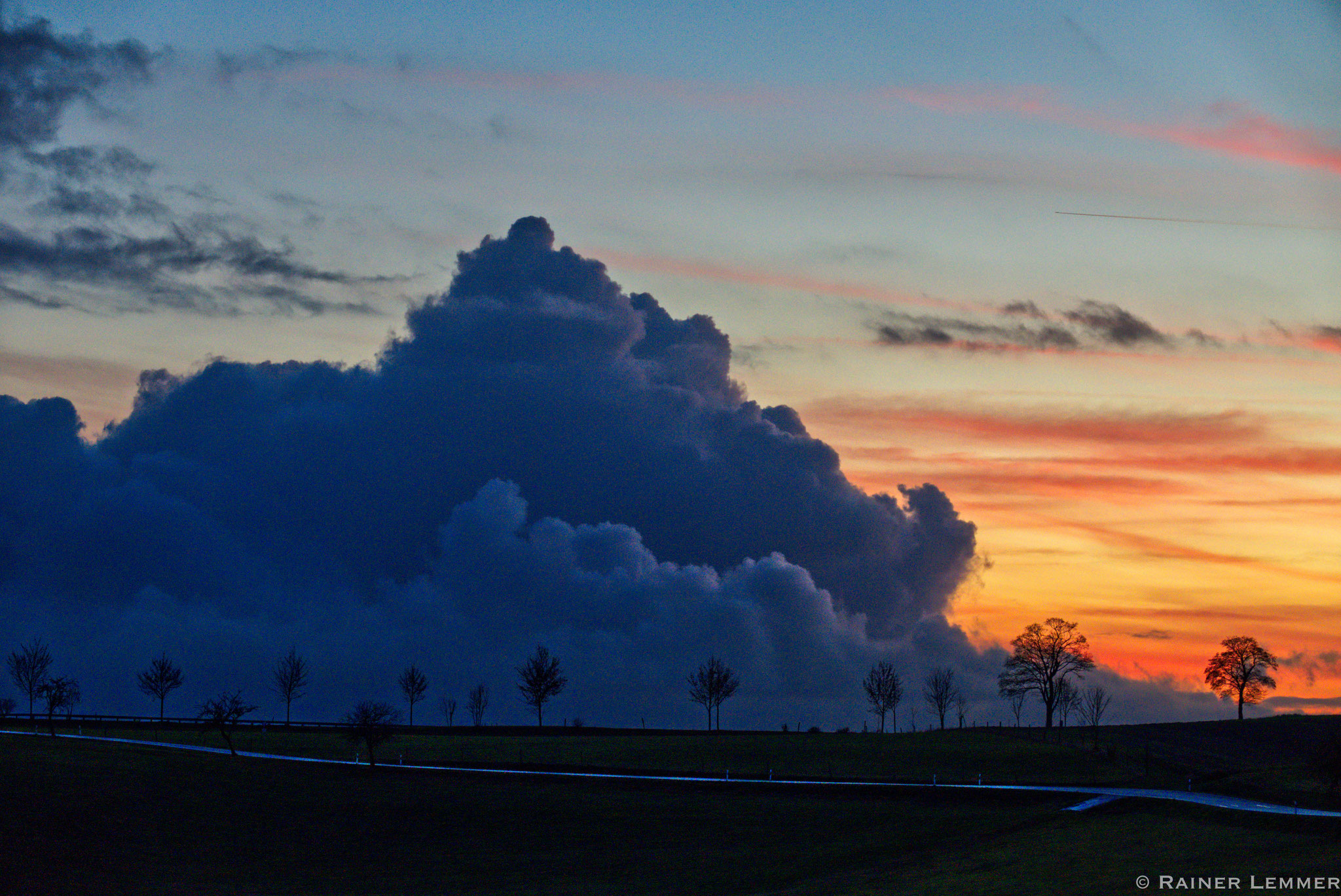 Wolkenformation über die Giesenhausener Höhe