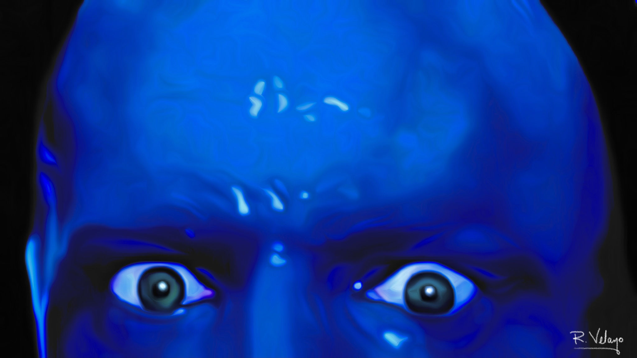"BLUE MAN’S EYES (BLUE MAN GROUP, DISNEYWORLD 2012)" [Created: 3/08/2022]