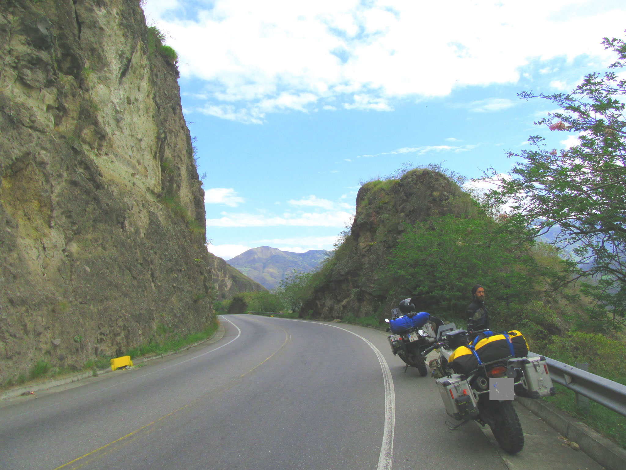 Driving through the Andes