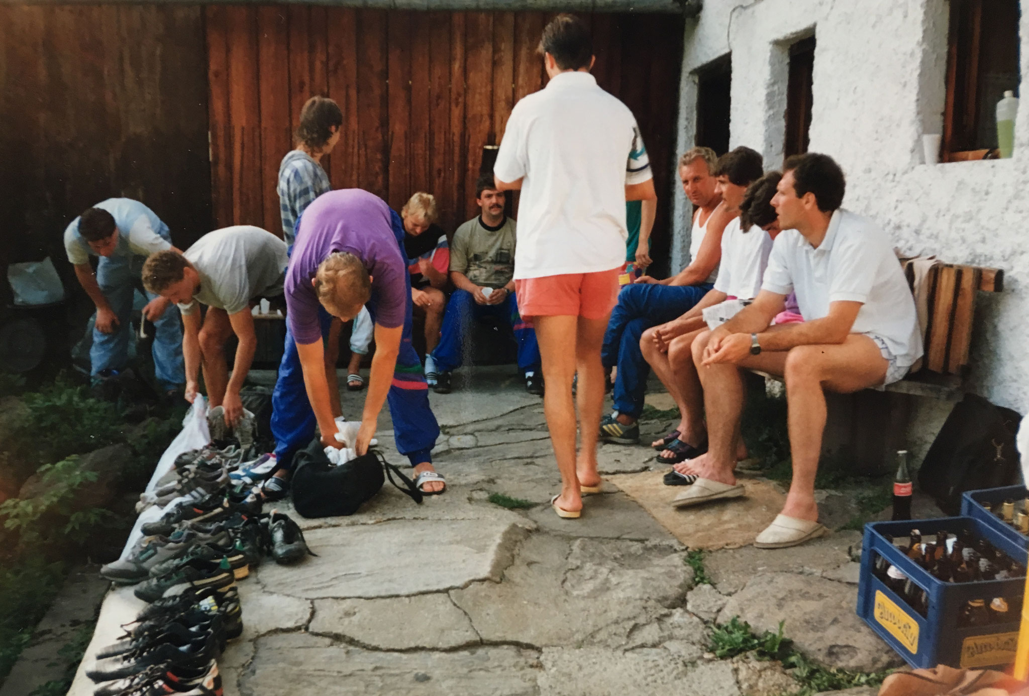 Die 1. Mannschaft im Trainingslager zur Vorbereitung auf die Bezirksliga-Saison 1991/92