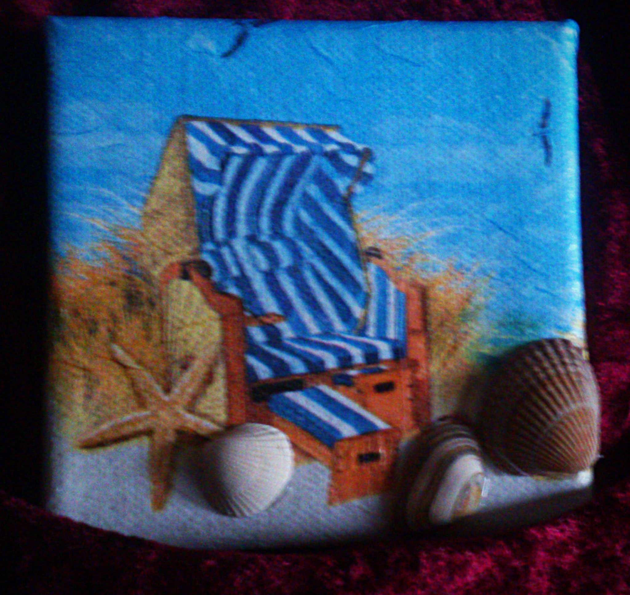 Strandkorb 10 x 10 cm