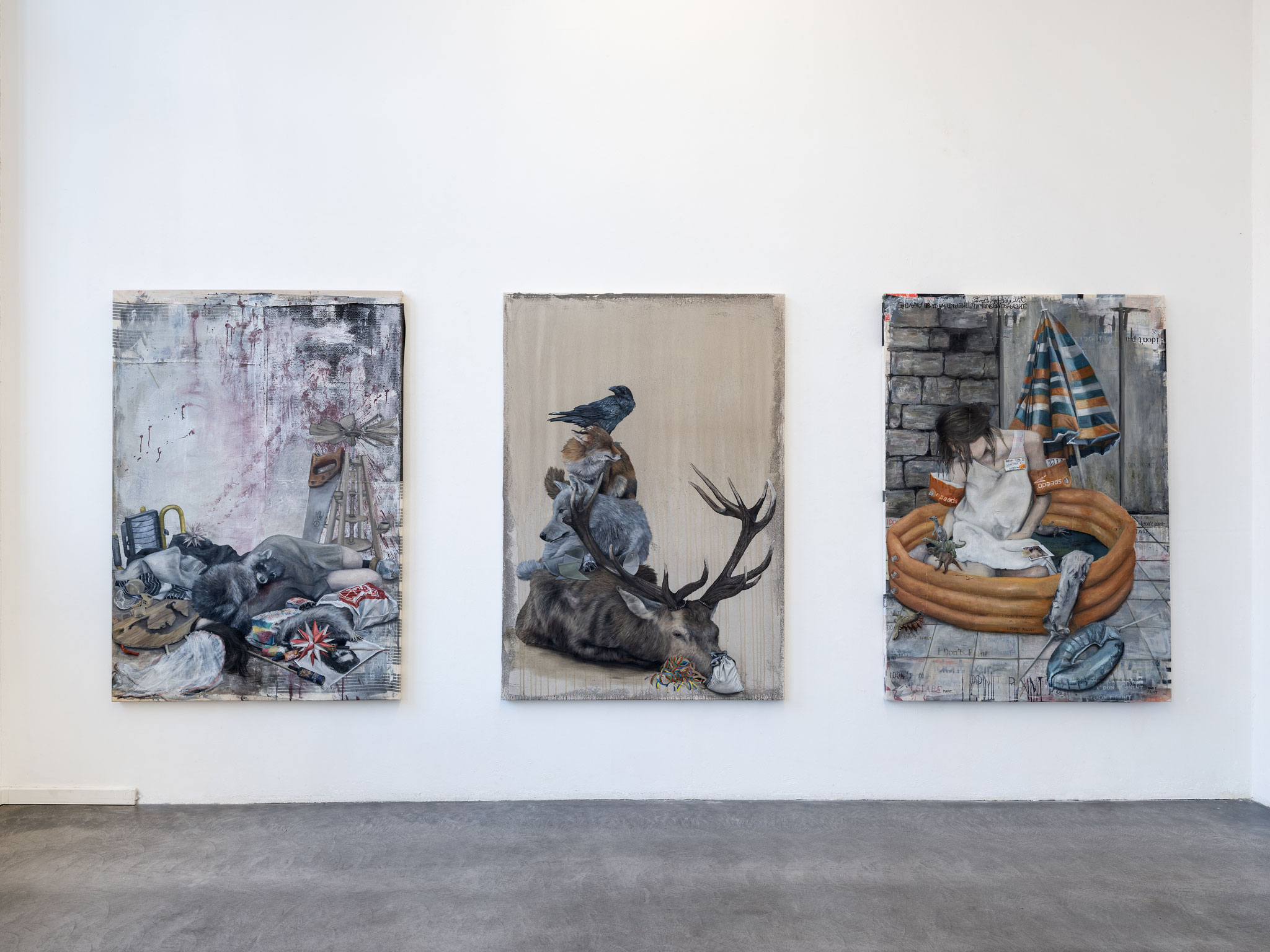 Crises. Me. A River. (Galerie Hollstein Von Mueller, Hamburg, 2025, Photography © Fred Dott)