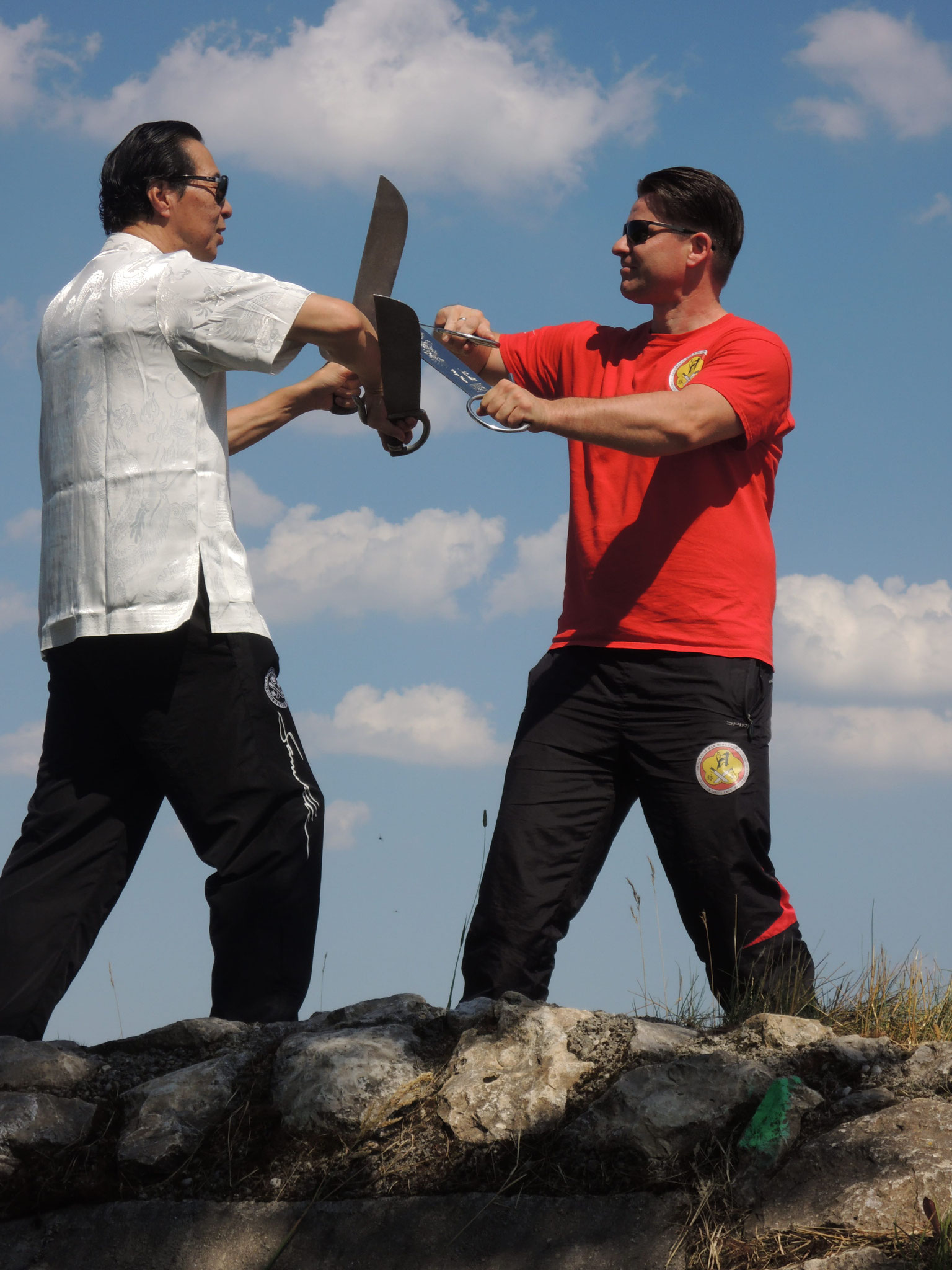 Bart Cham Dao Samuel Kwok und Markus Schinhammer private Training
