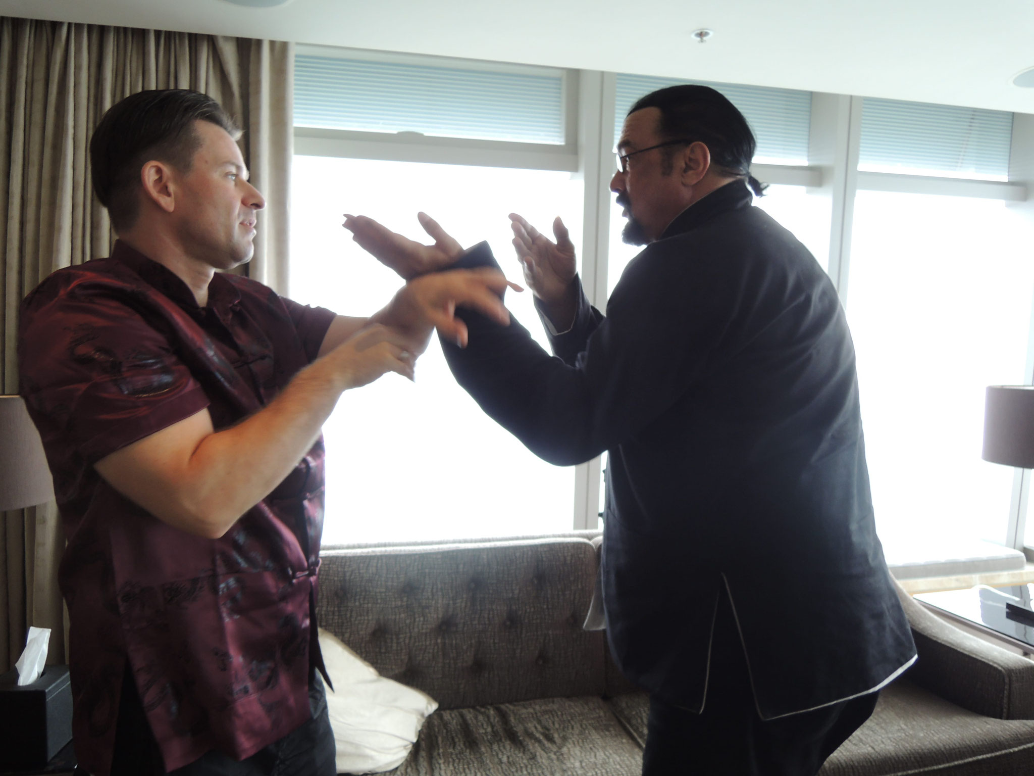 Markus Schinhammer und Steven Seagal in Hongkong 2017