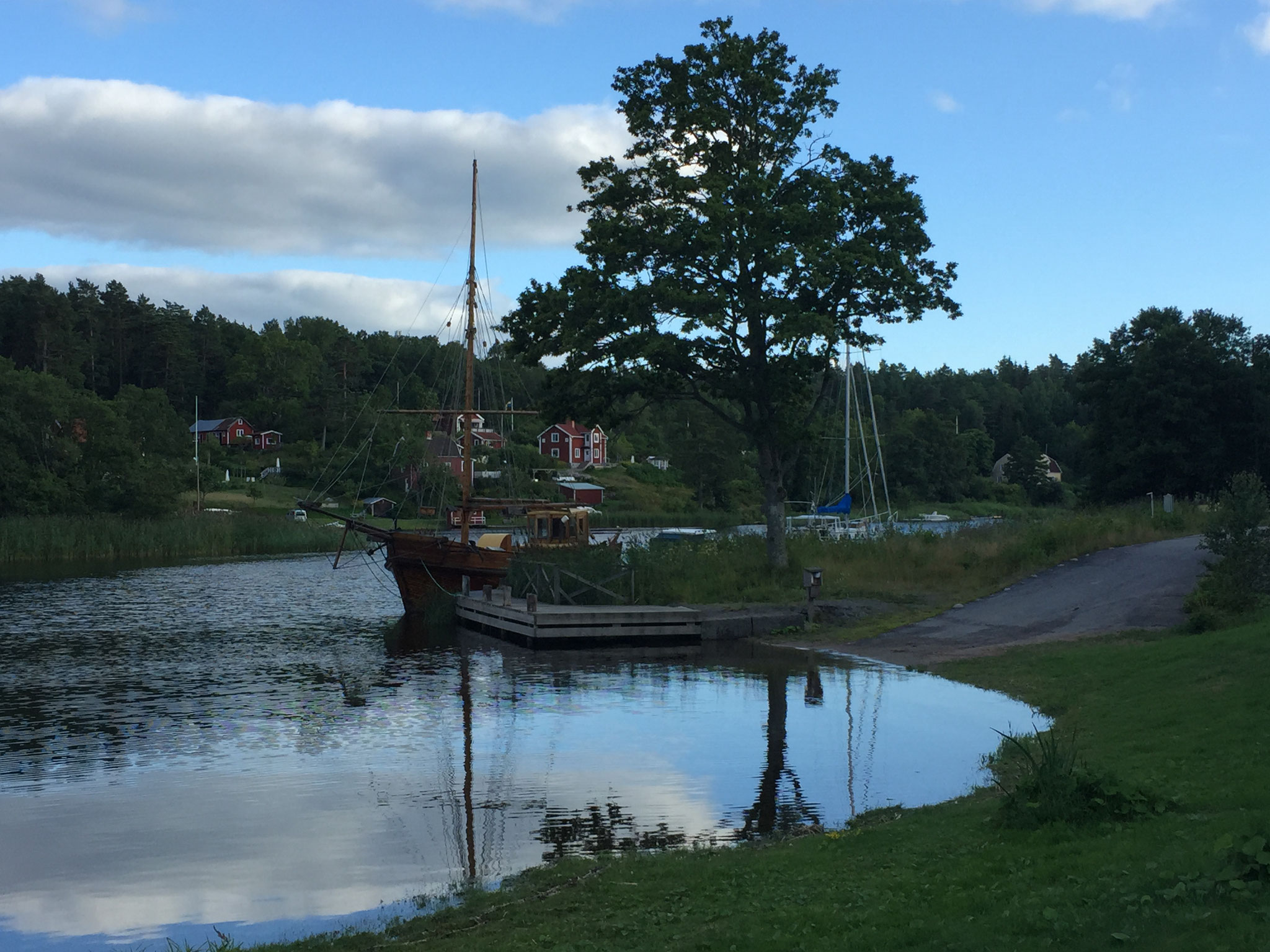 Slipstelle im Hafen Solstadströms Marina