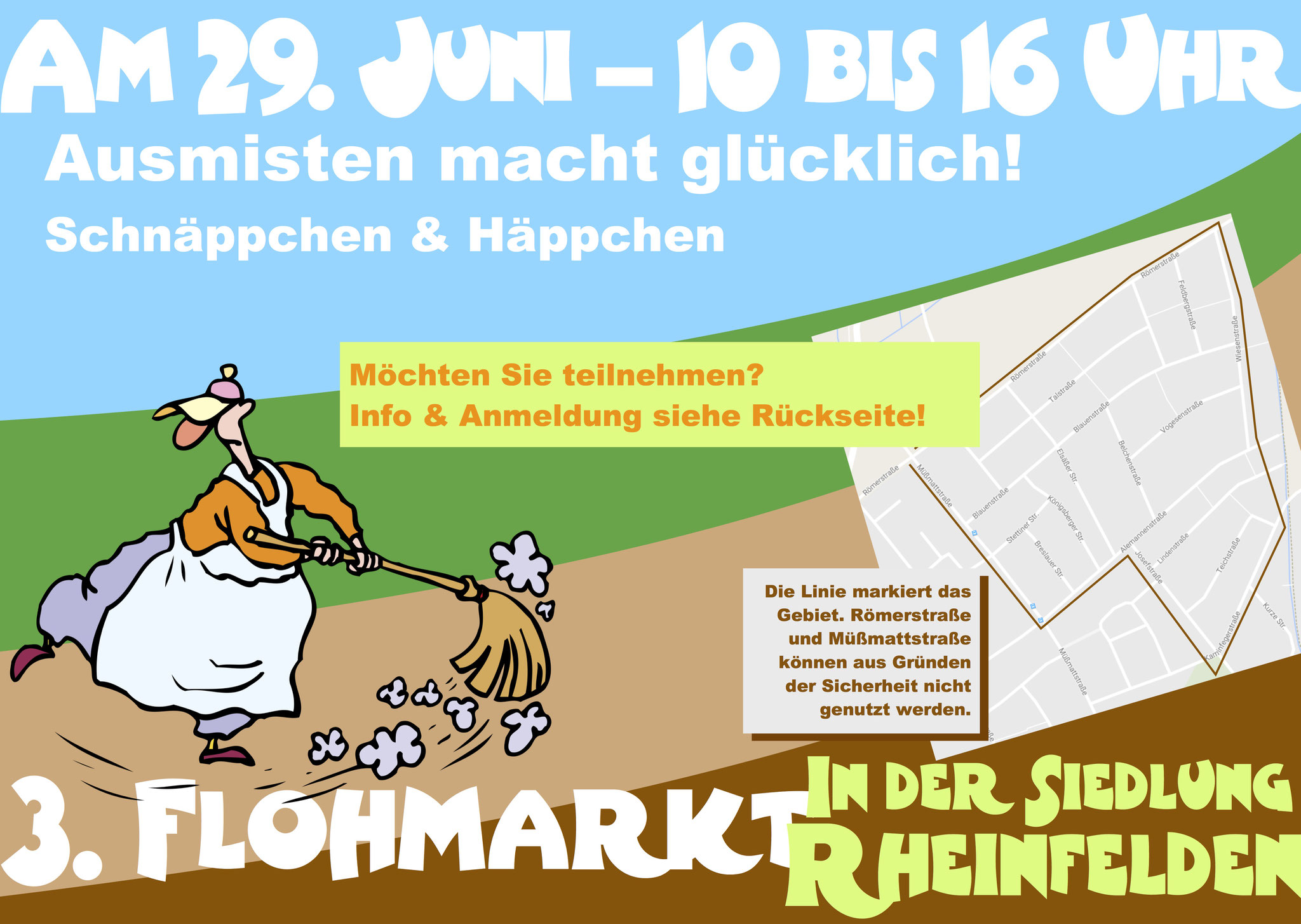 Flyer Flohmarkt Siedlergemeinschaft Rheinfelden