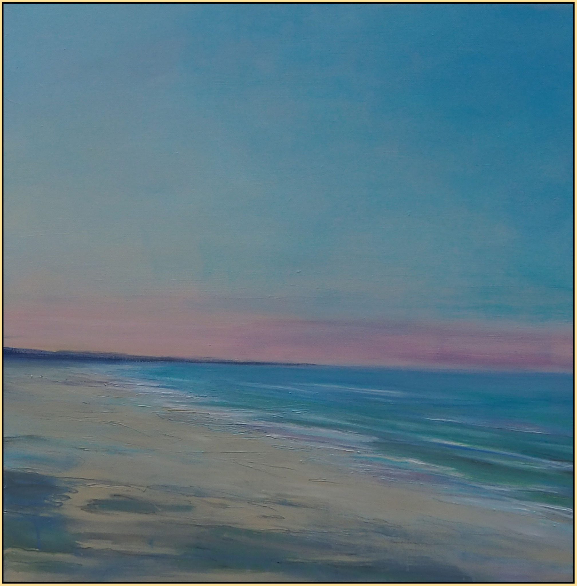 December beach 2020 II acryl on canvas  80 cm / 80 cm