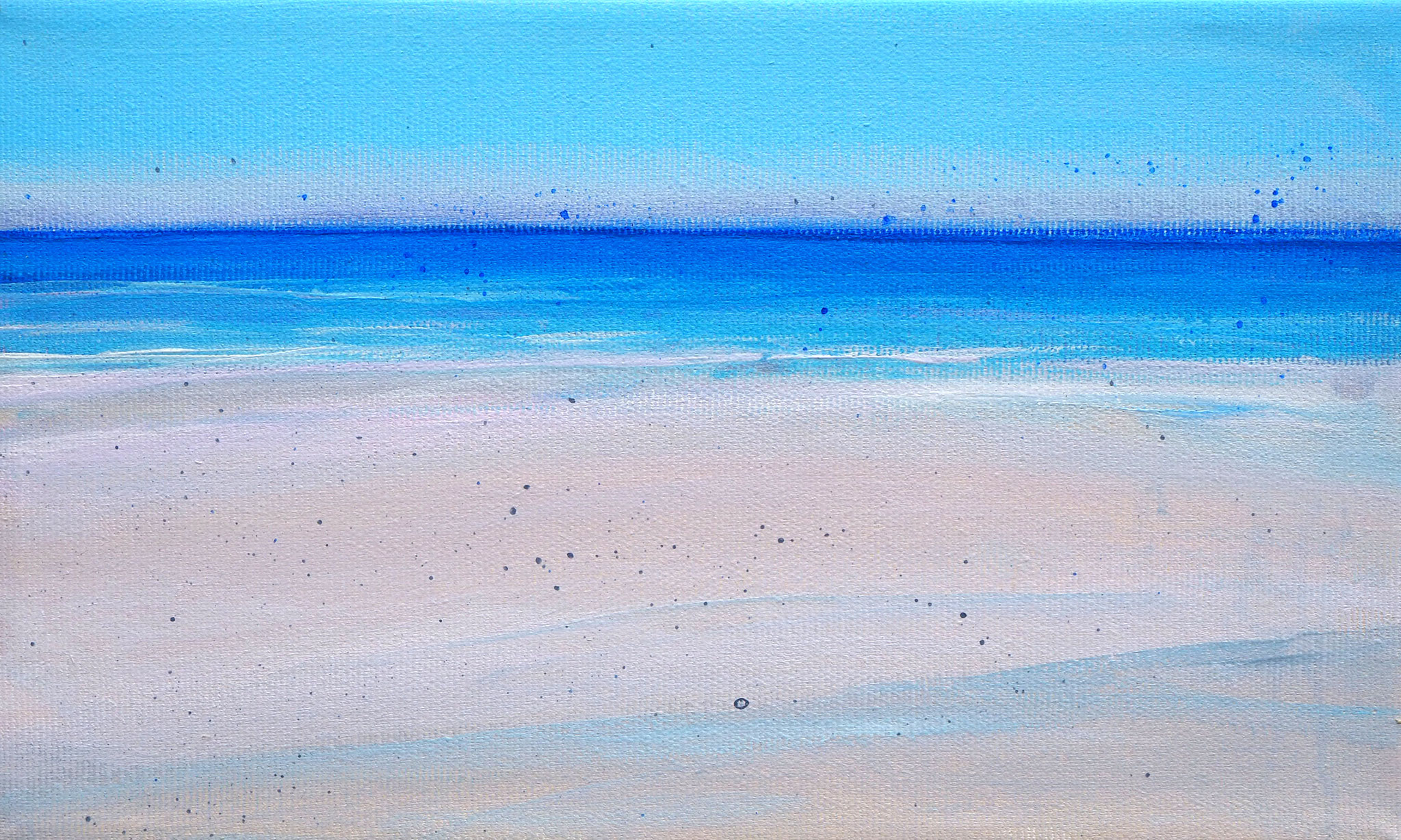 Dansk sommer 3 acryl on canvas  18 cm / 30 cm