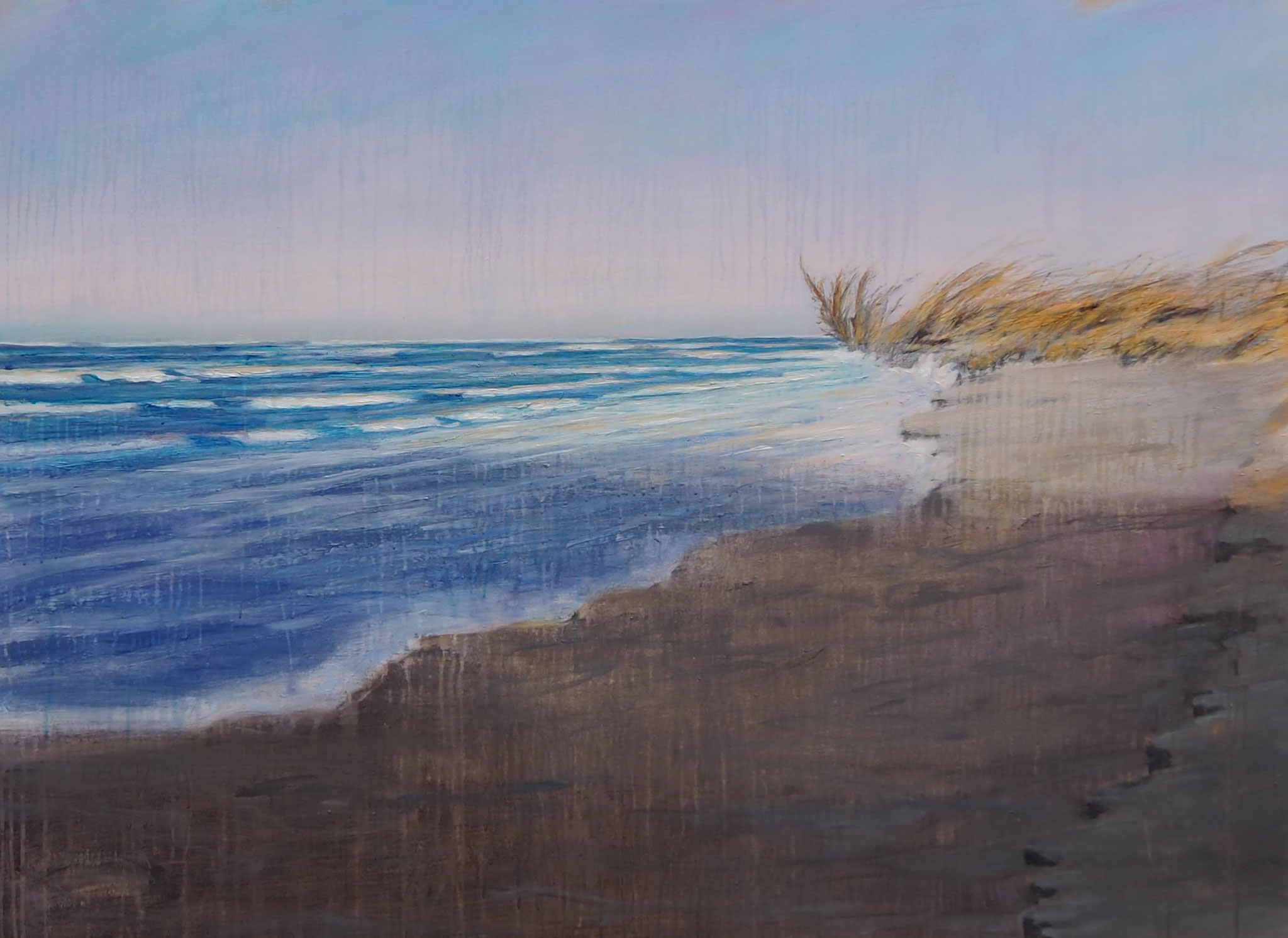 beachcombing acryl on canvas  100 cm / 150 cm