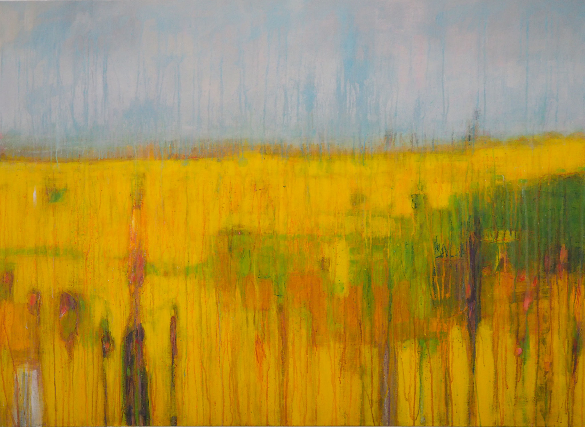 walk on the sunny side  acryl on canvas 80 cm / 120 cm