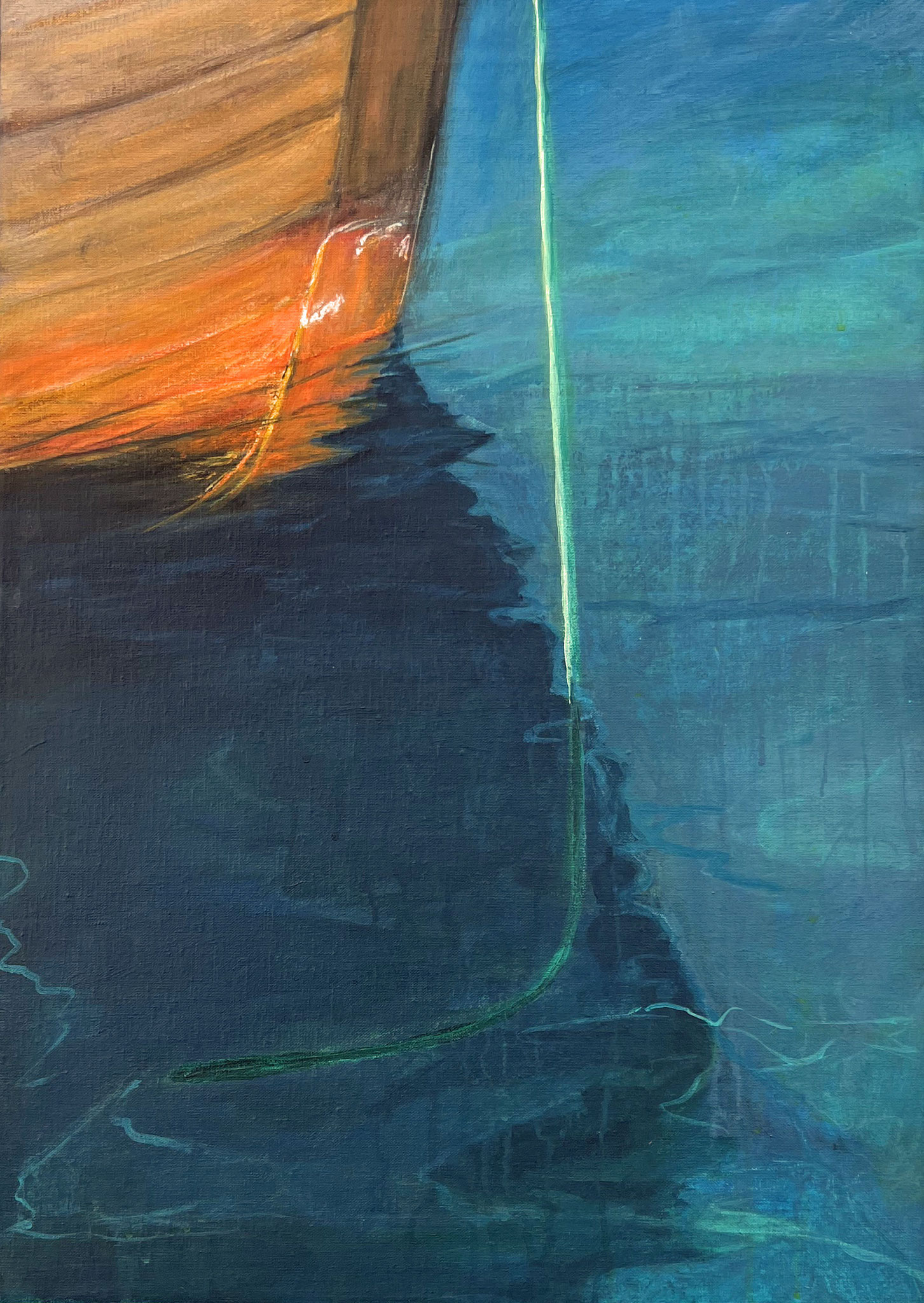 Nusfjord i Lofoten  acryl on canvas  70 cm / 50 cm