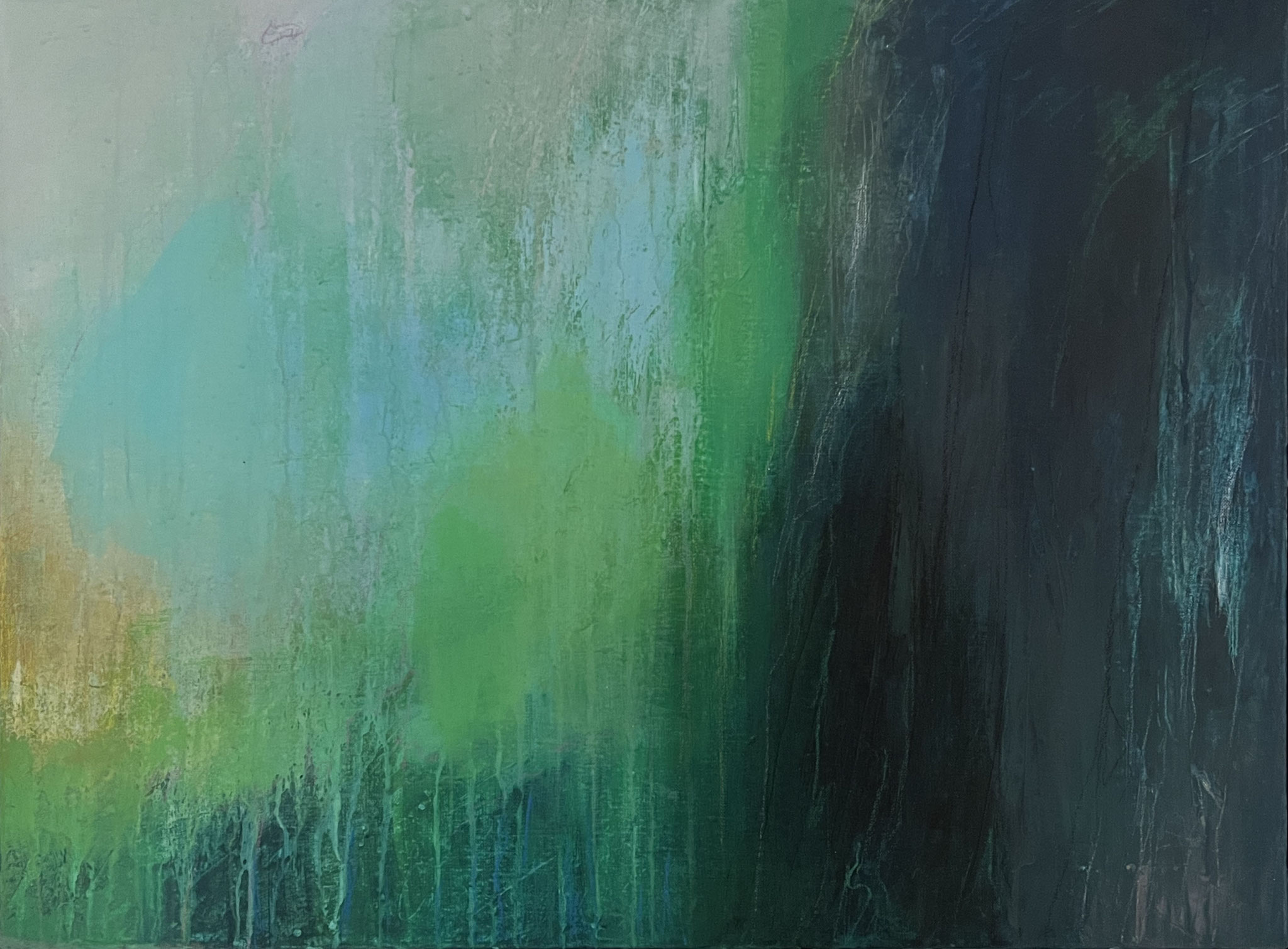 at the Arctic circle  acryl on canvas  63 cm / 47 cm