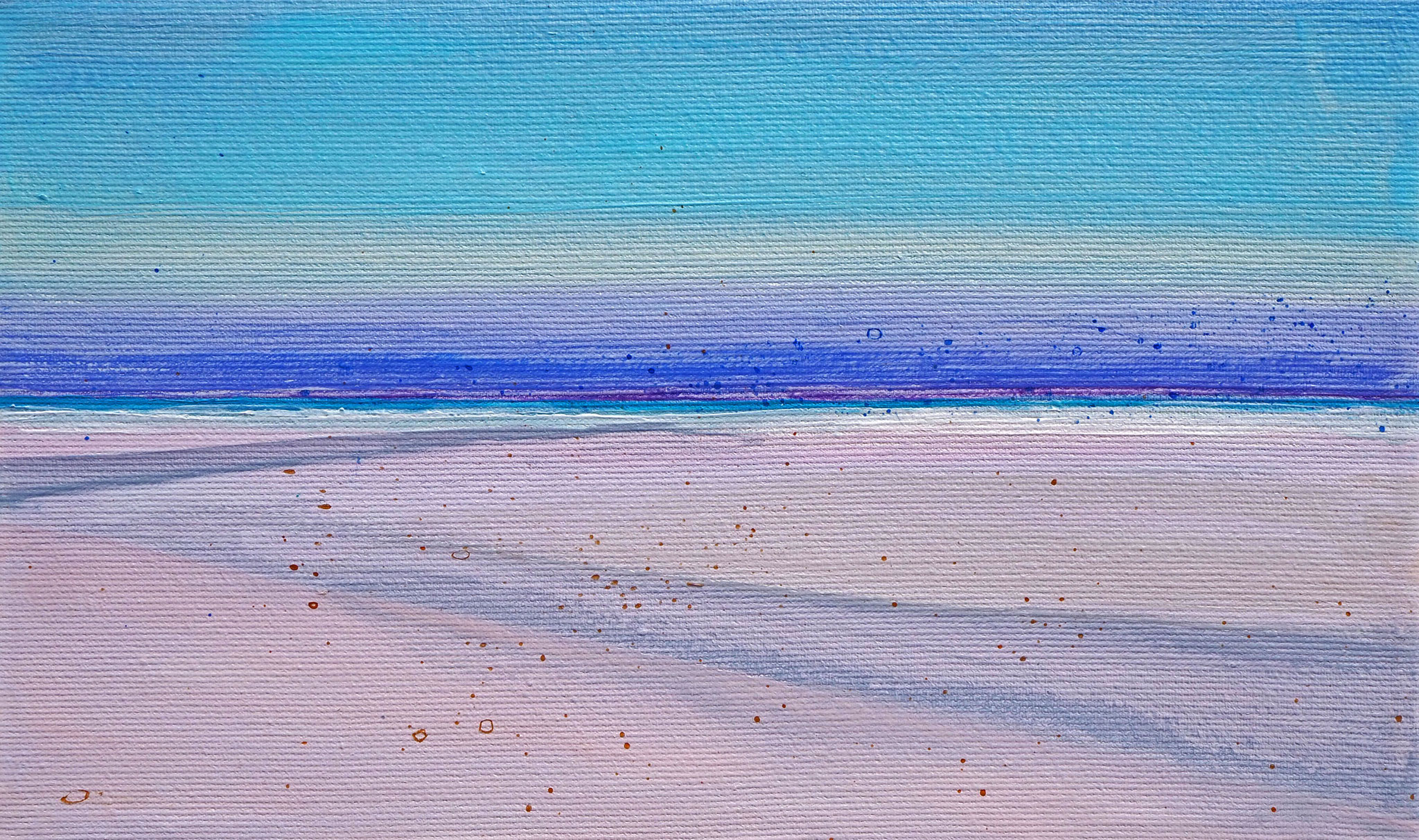 Dansk sommer 4 acryl on canvas  18 cm / 30 cm