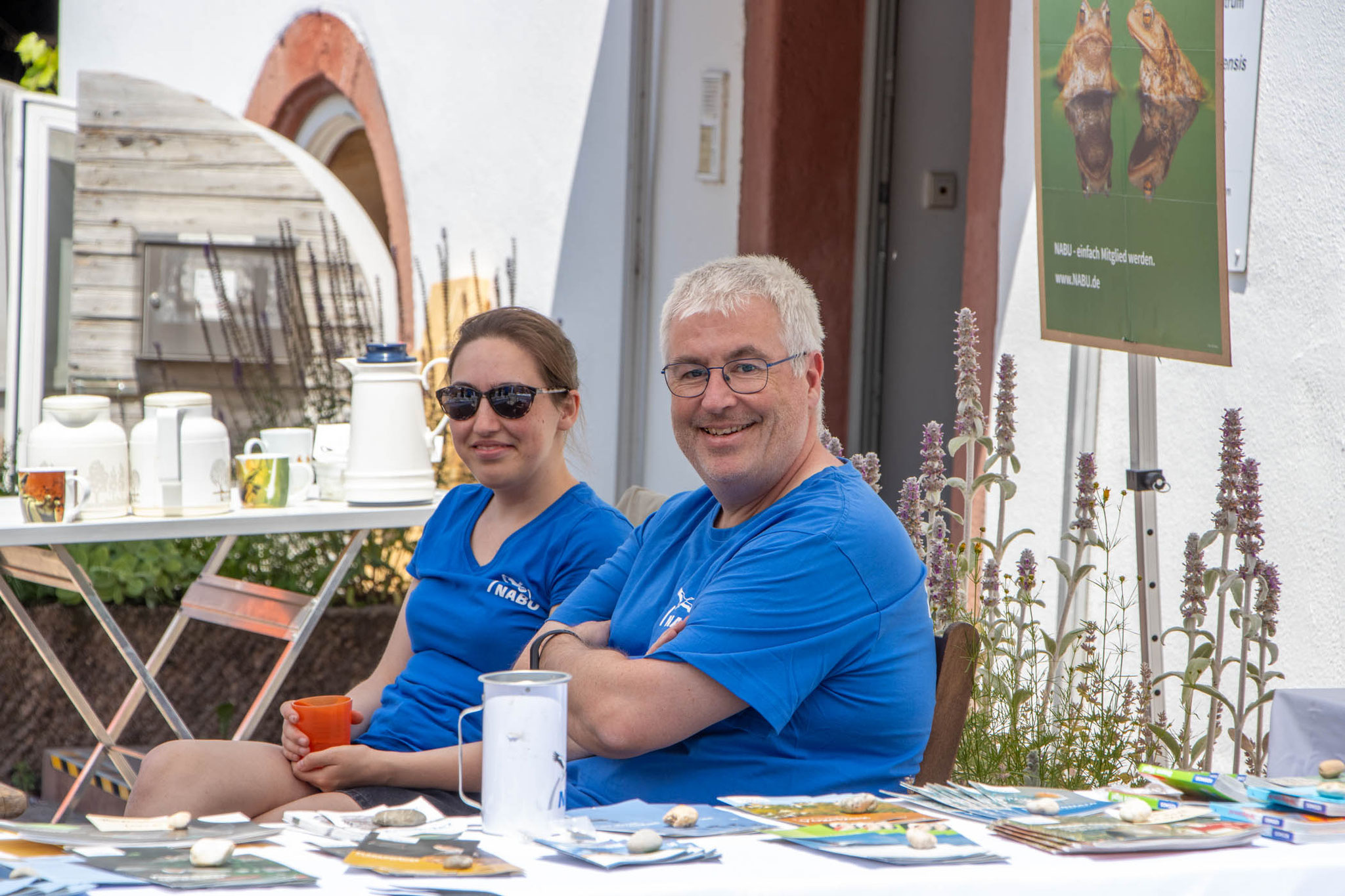 Verschnaufpause nach dem Aufbau (Foto: B. Budig)