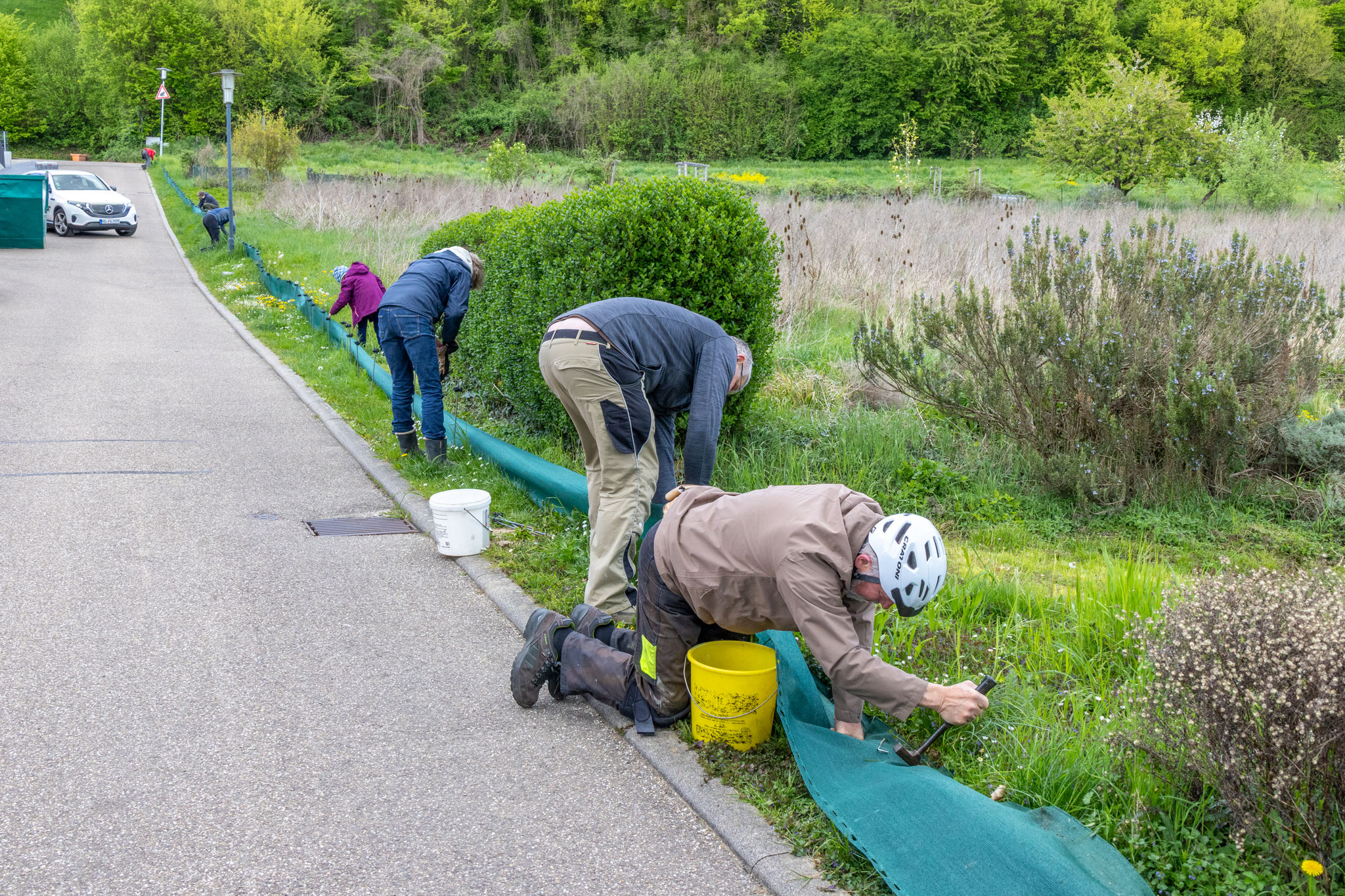 An vielen Stellen wird gleichzeitig gearbeitet (Foto: B. Budig)