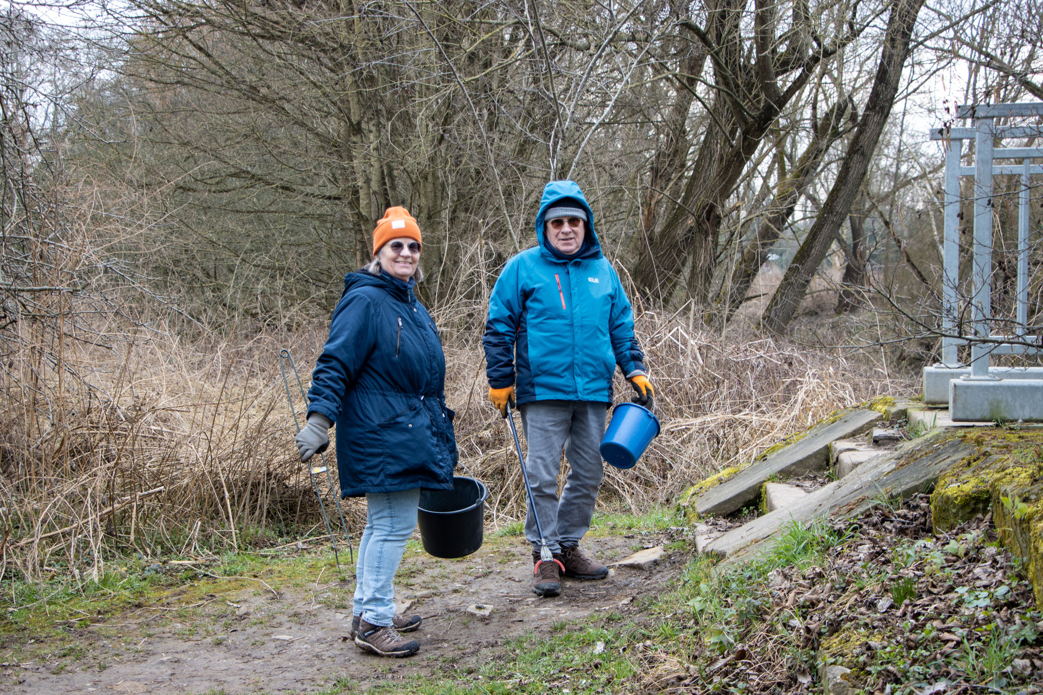 Unterwegs auf dem Naturlehrpfad (Foto: B. Budig)