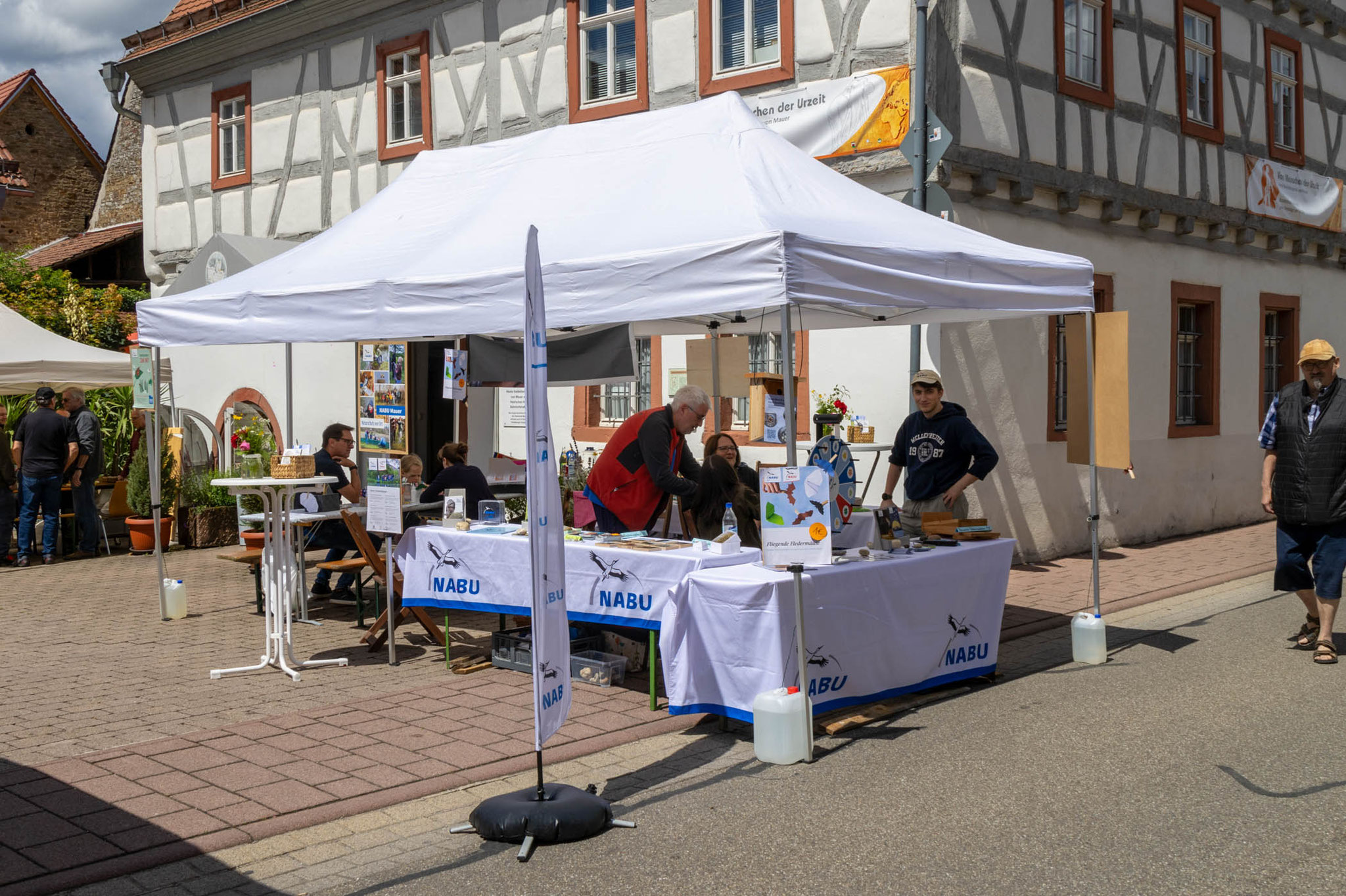 Unser Stand steht ...(Foto: B. Budig)