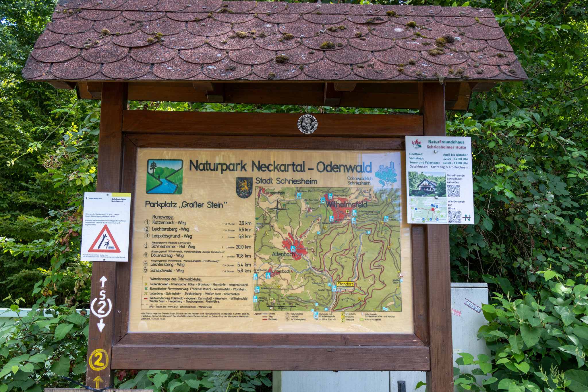 Unser Startpunkt: Parkplatz "Großer Stein" (Foto: H. Budig)
