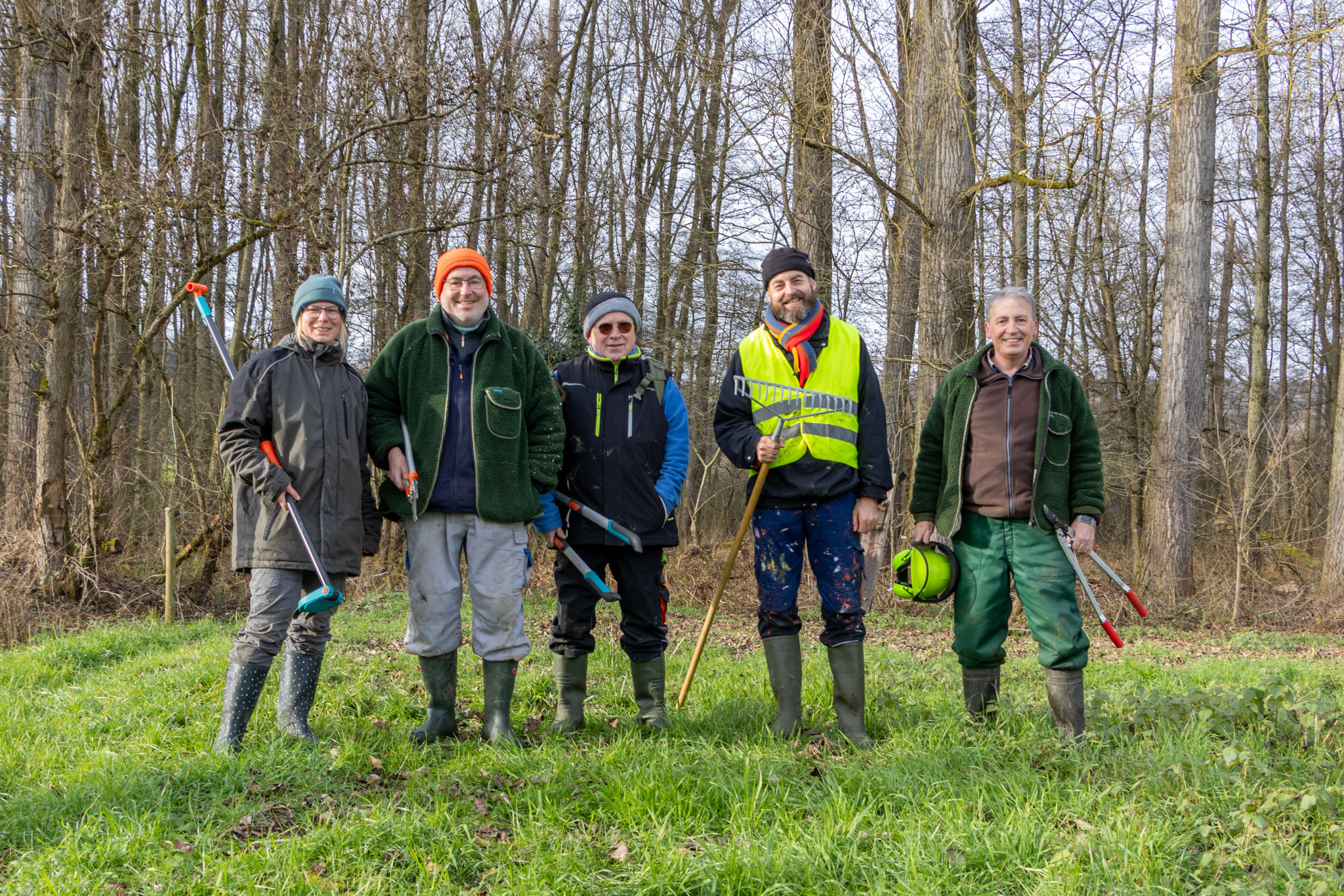 Fleißige Helfer und Helferinnen ohne Armin (Foto: B. Budig)