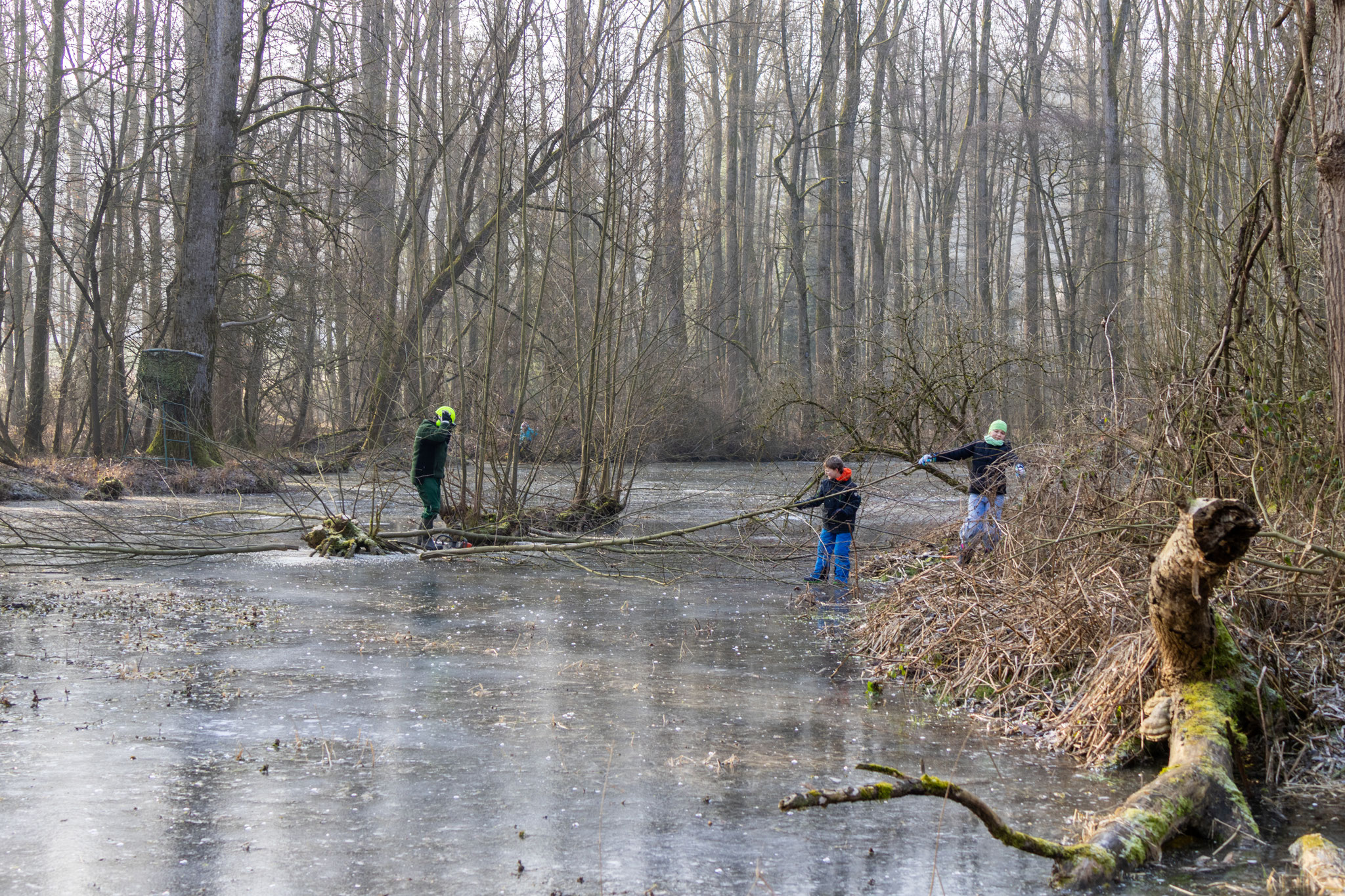 Drei kleinen Inseln sind durch das Eis erreichbar (Foto: H. Budig)