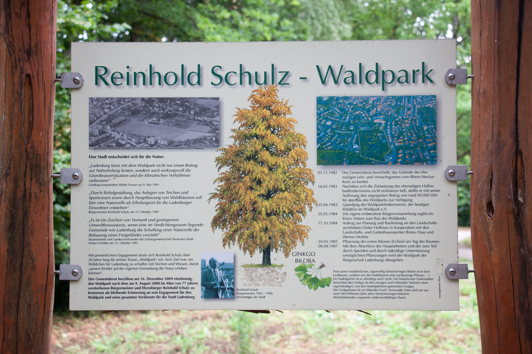 Reinhold Schulz-Waldpark in Ladenburg