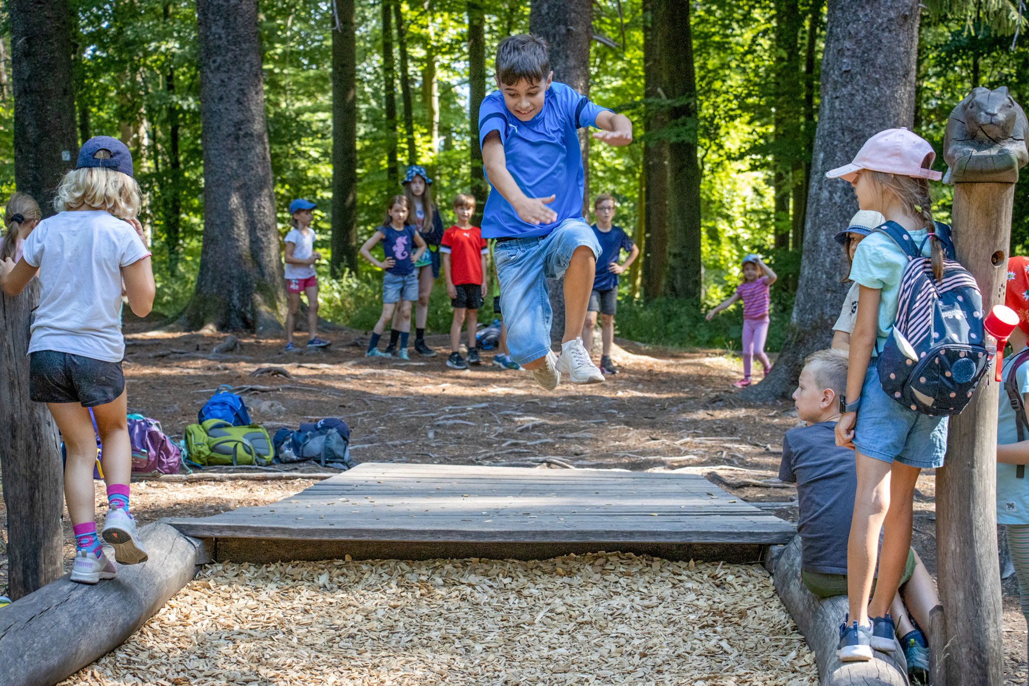 Wie weit kannst du springen? (Foto: B. Budig)