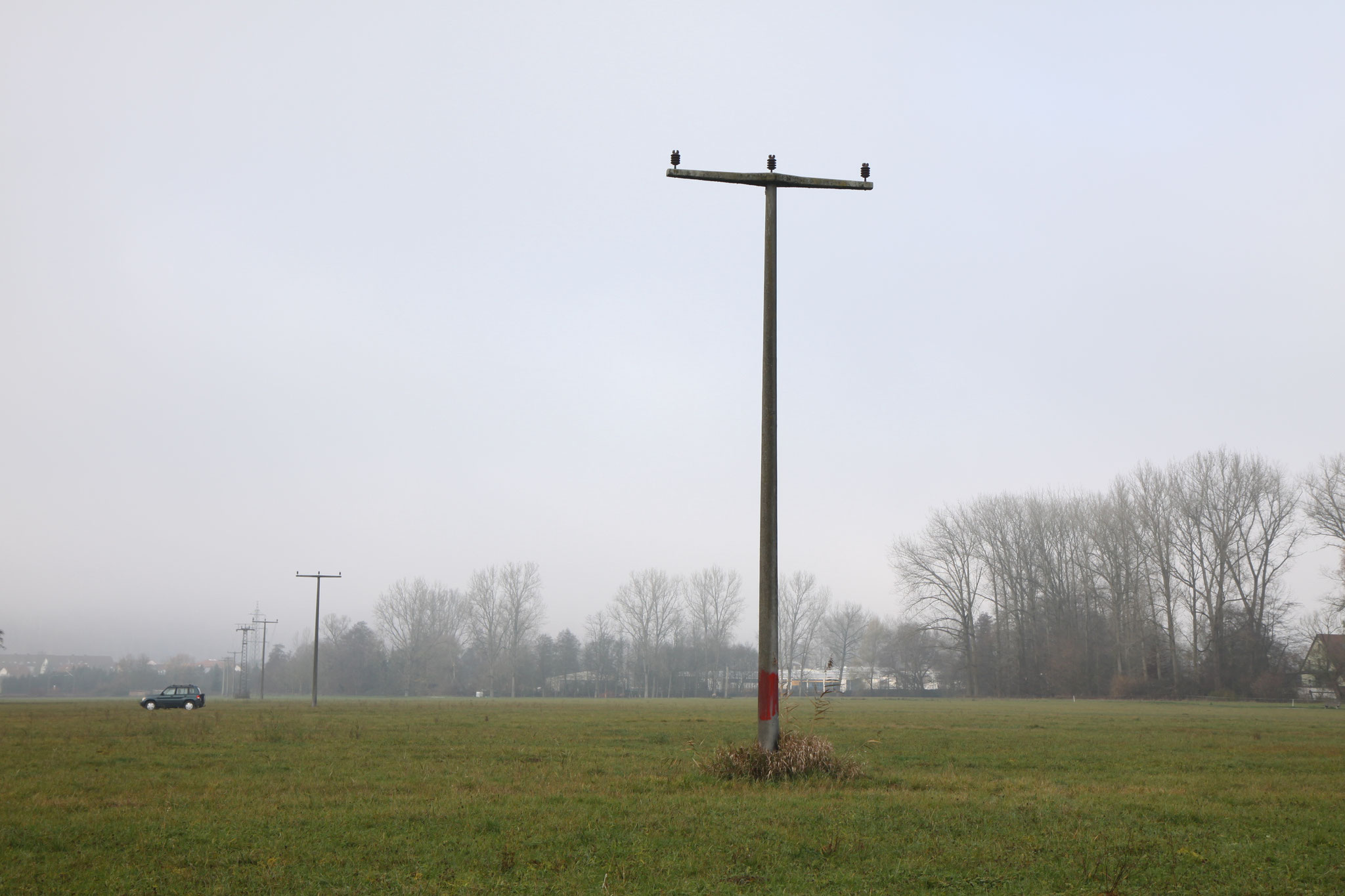 Strommast noch ohne Nest (Foto: B. Budig)